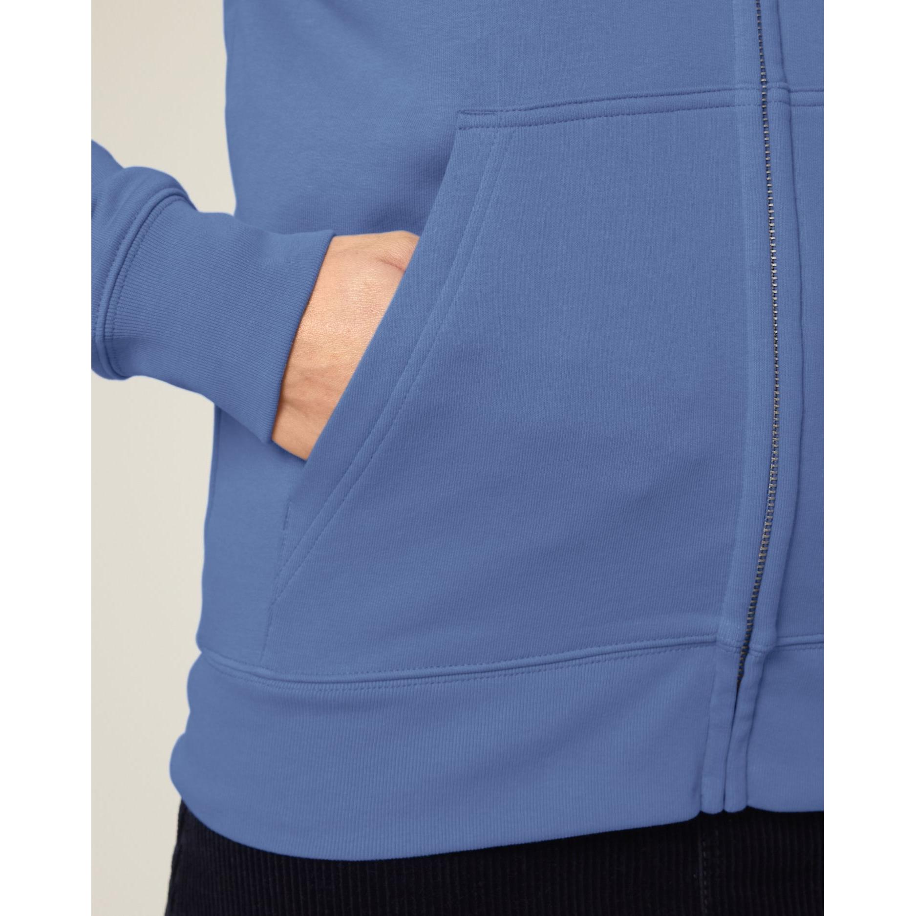 Hanorac cu fermoar unisex Connector 2.0 Bright Blue XXL