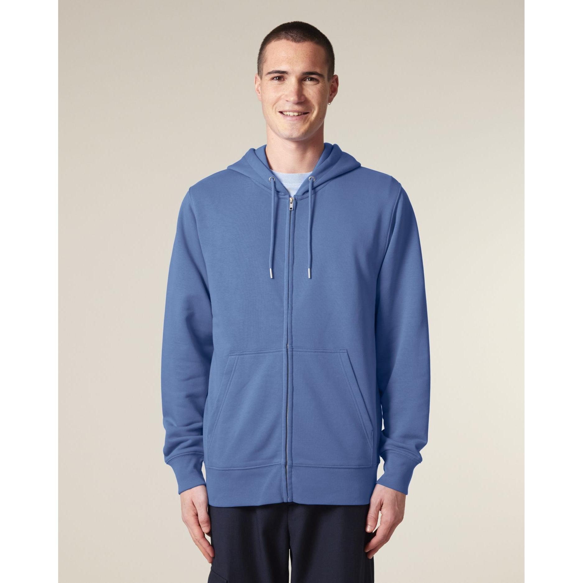 Hanorac cu fermoar unisex Connector 2.0 Bright Blue XXL