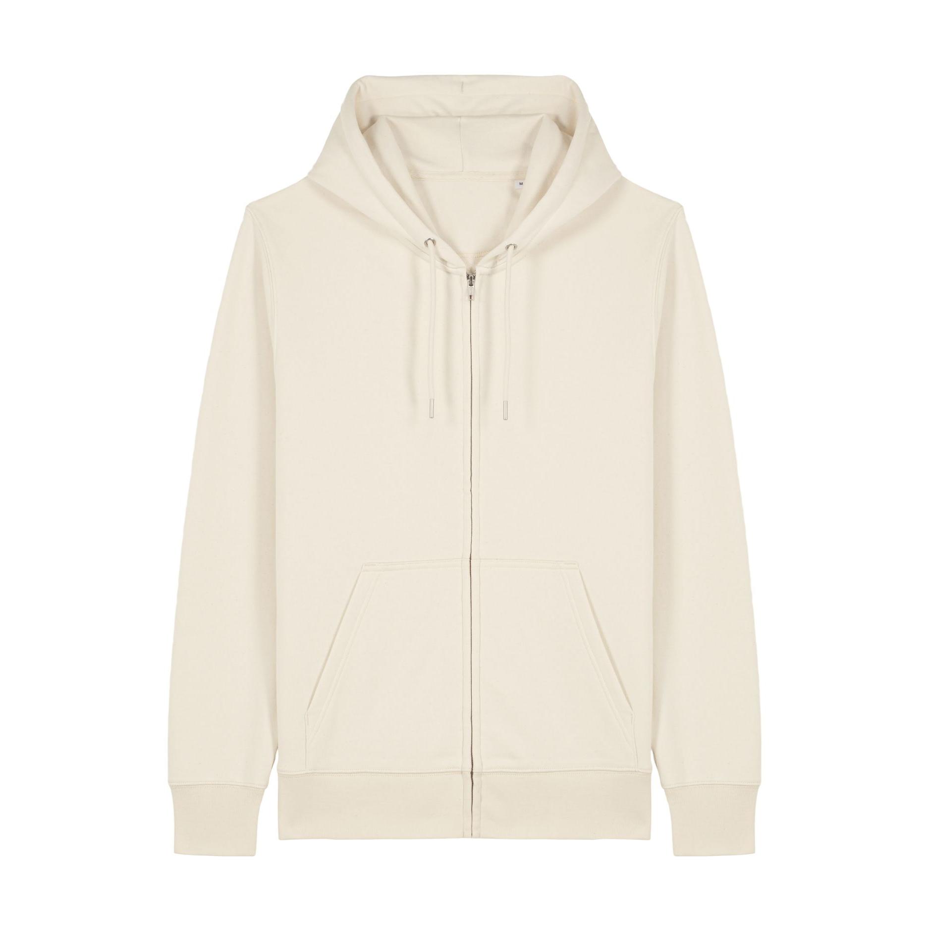 Hanorac cu fermoar unisex Connector 2.0 Natural Raw