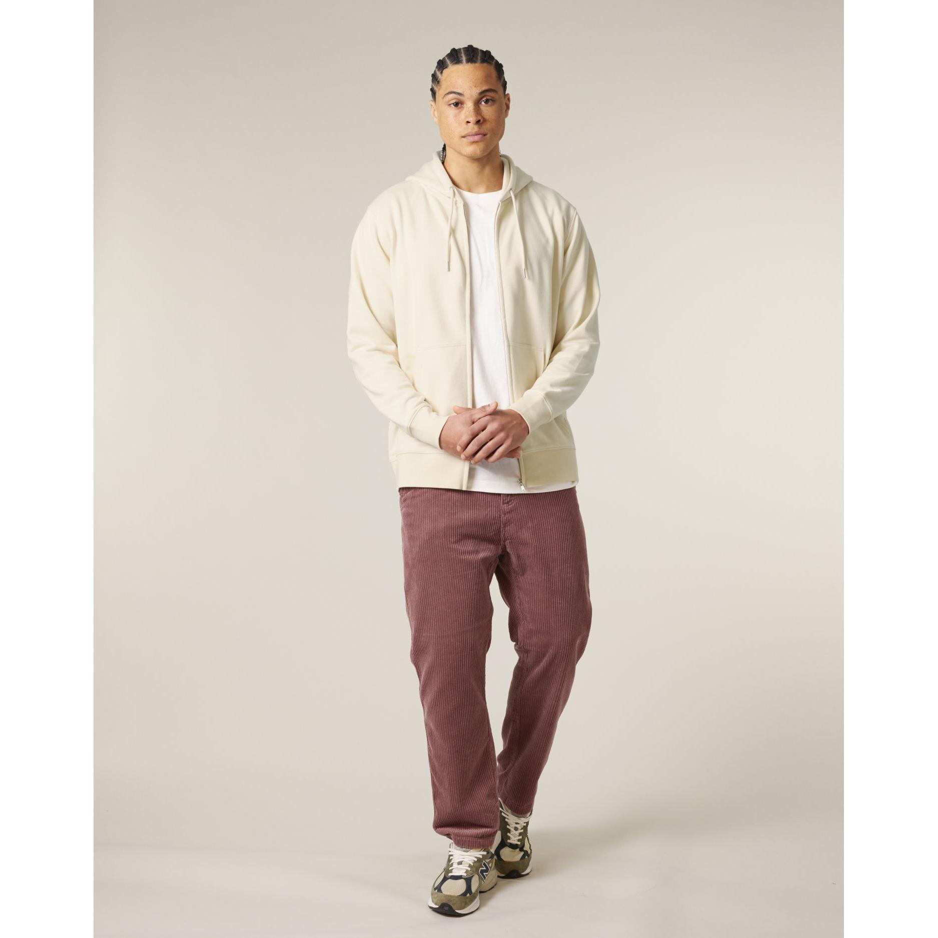 Hanorac cu fermoar unisex Connector 2.0 Natural Raw 3XL