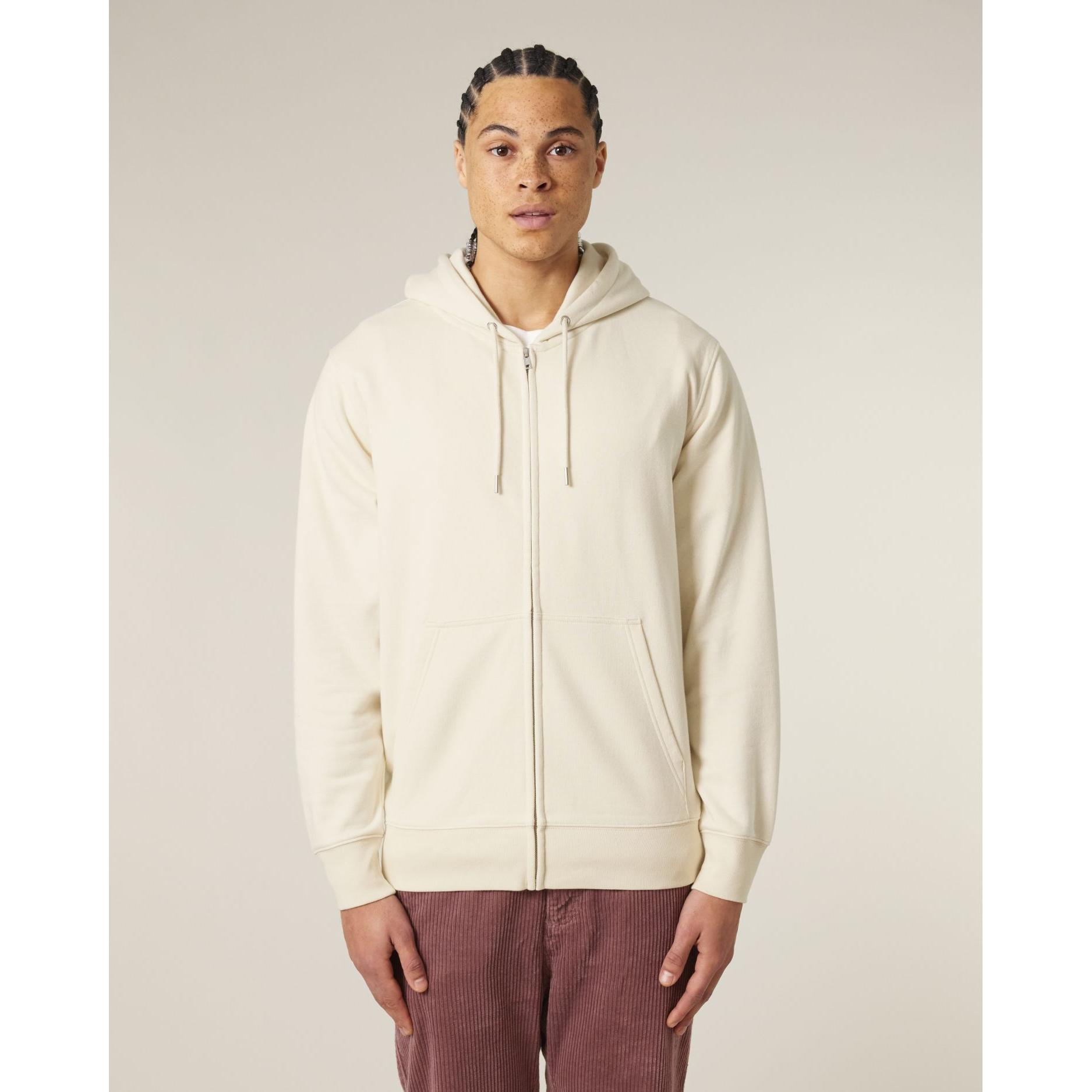 Hanorac cu fermoar unisex Connector 2.0 Natural Raw 3XL