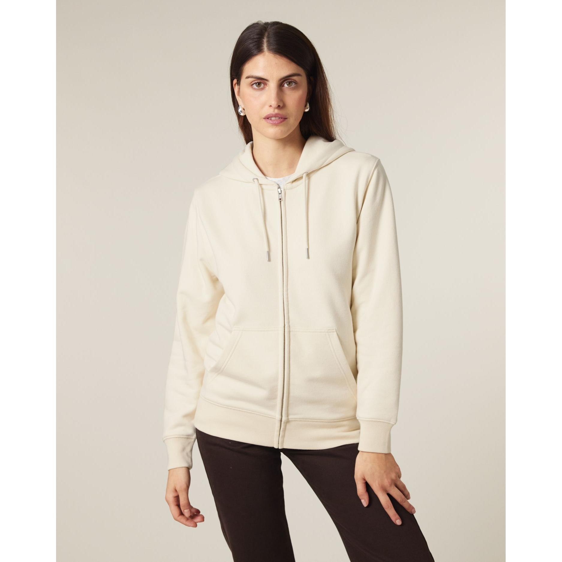 Hanorac cu fermoar unisex Connector 2.0 Natural Raw 3XL