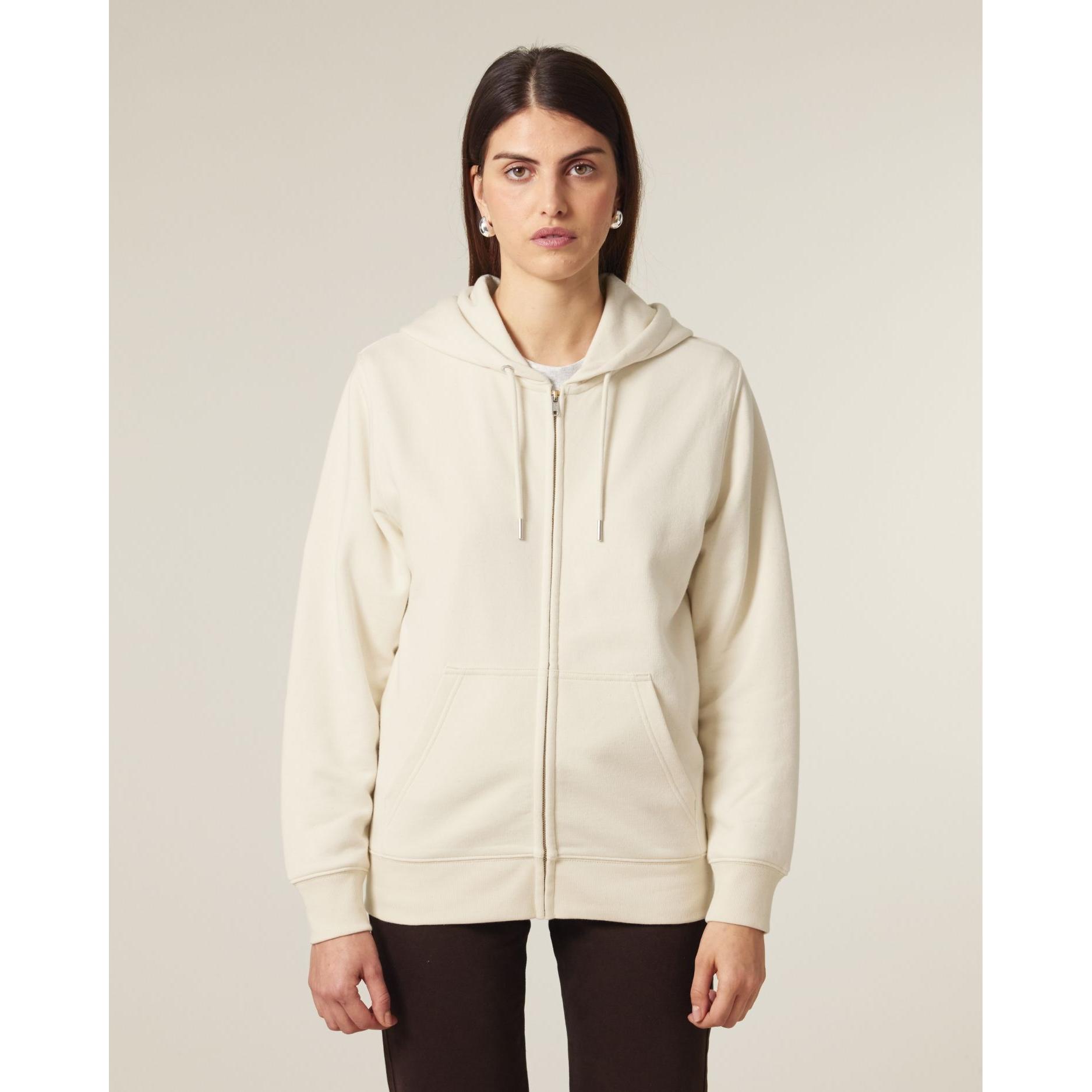 Hanorac cu fermoar unisex Connector 2.0 Natural Raw 3XL