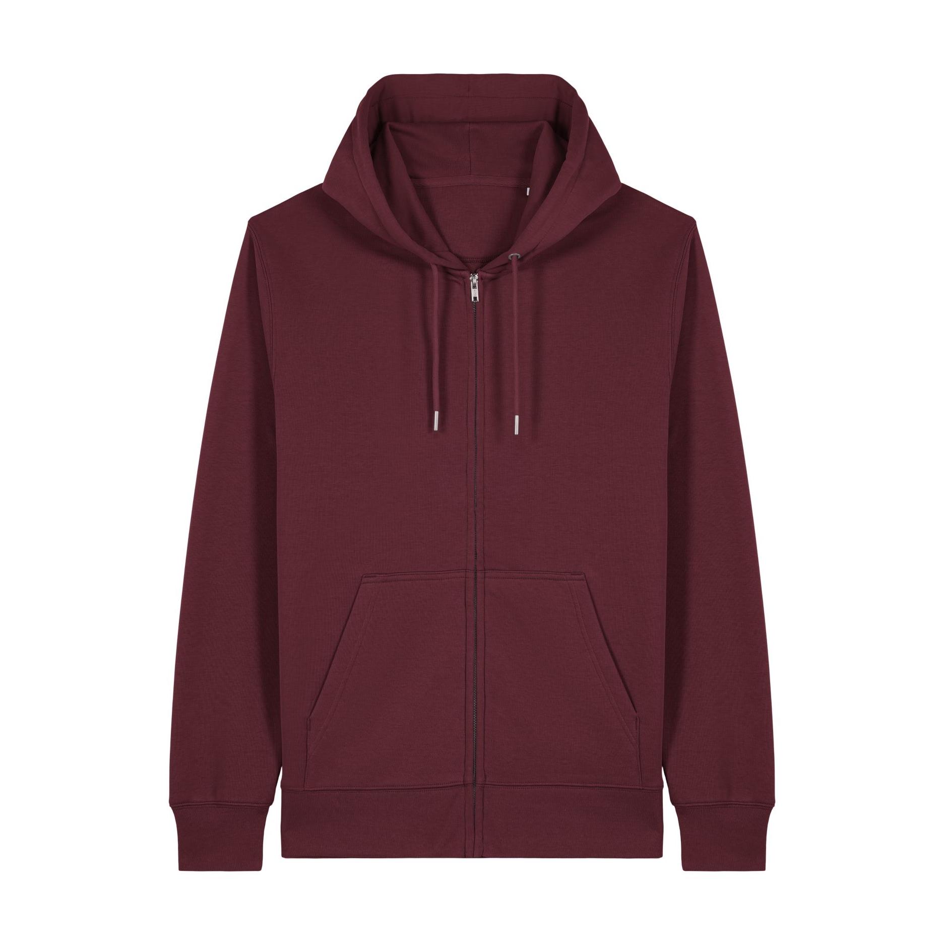 Hanorac cu fermoar unisex Connector 2.0 Burgundy