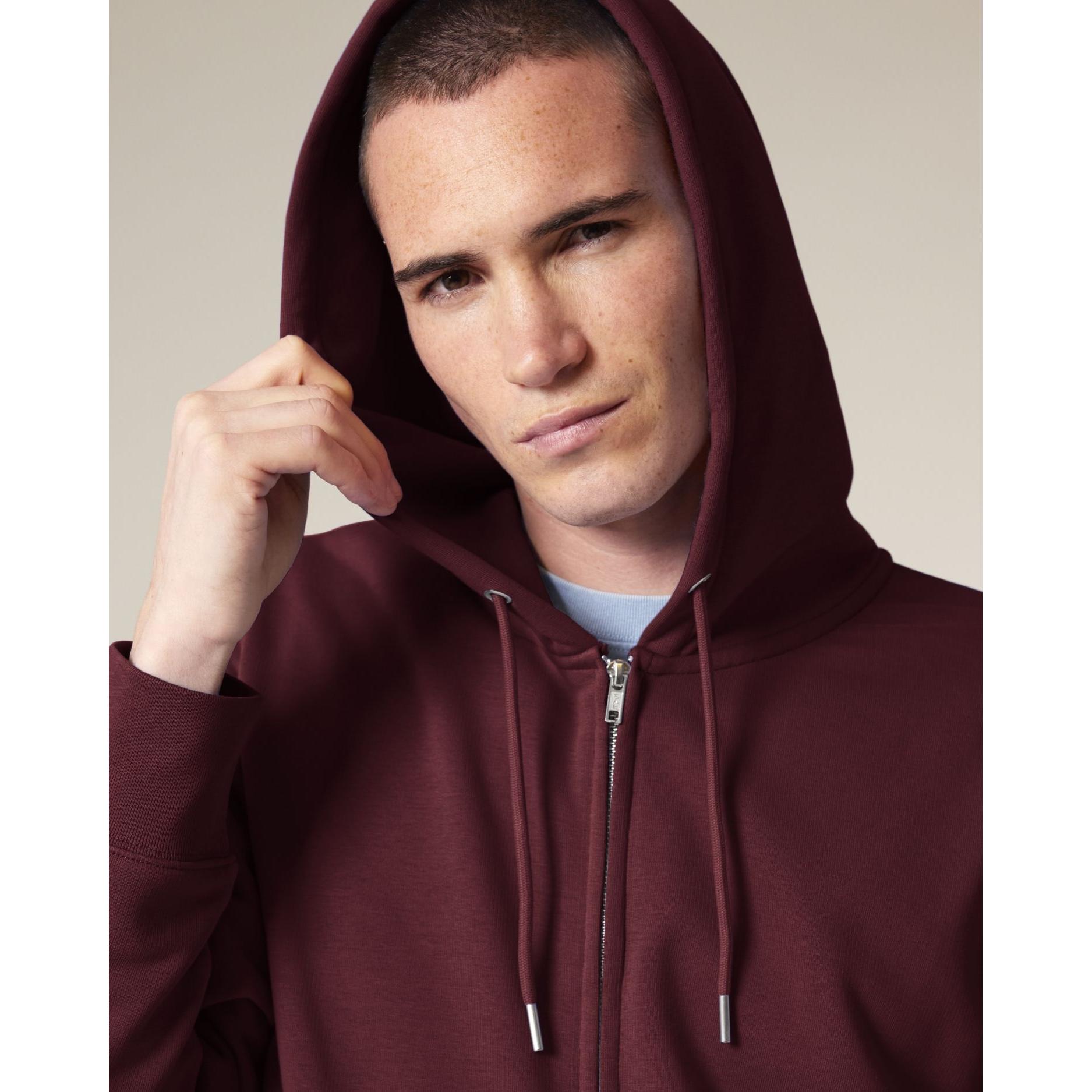 Hanorac cu fermoar unisex Connector 2.0 Burgundy M