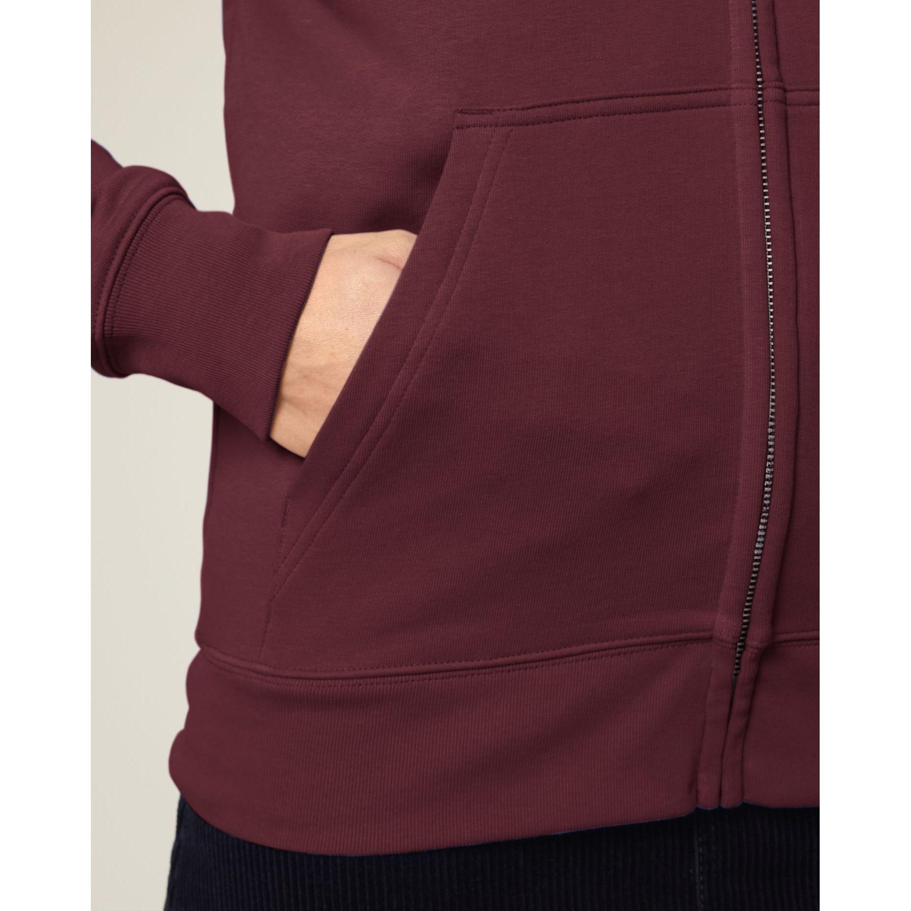 Hanorac cu fermoar unisex Connector 2.0 Burgundy M