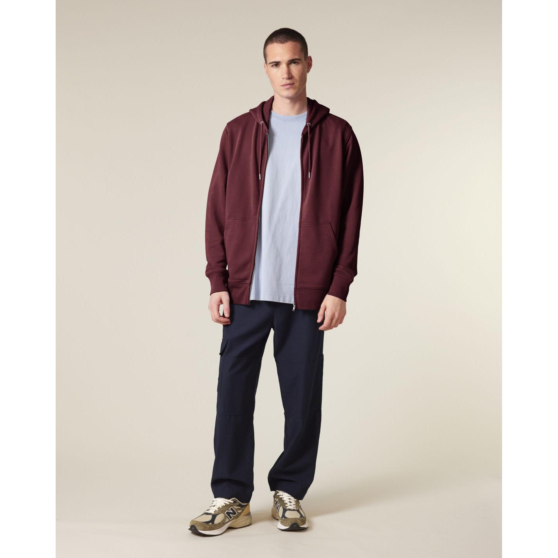 Hanorac cu fermoar unisex Connector 2.0 Burgundy M