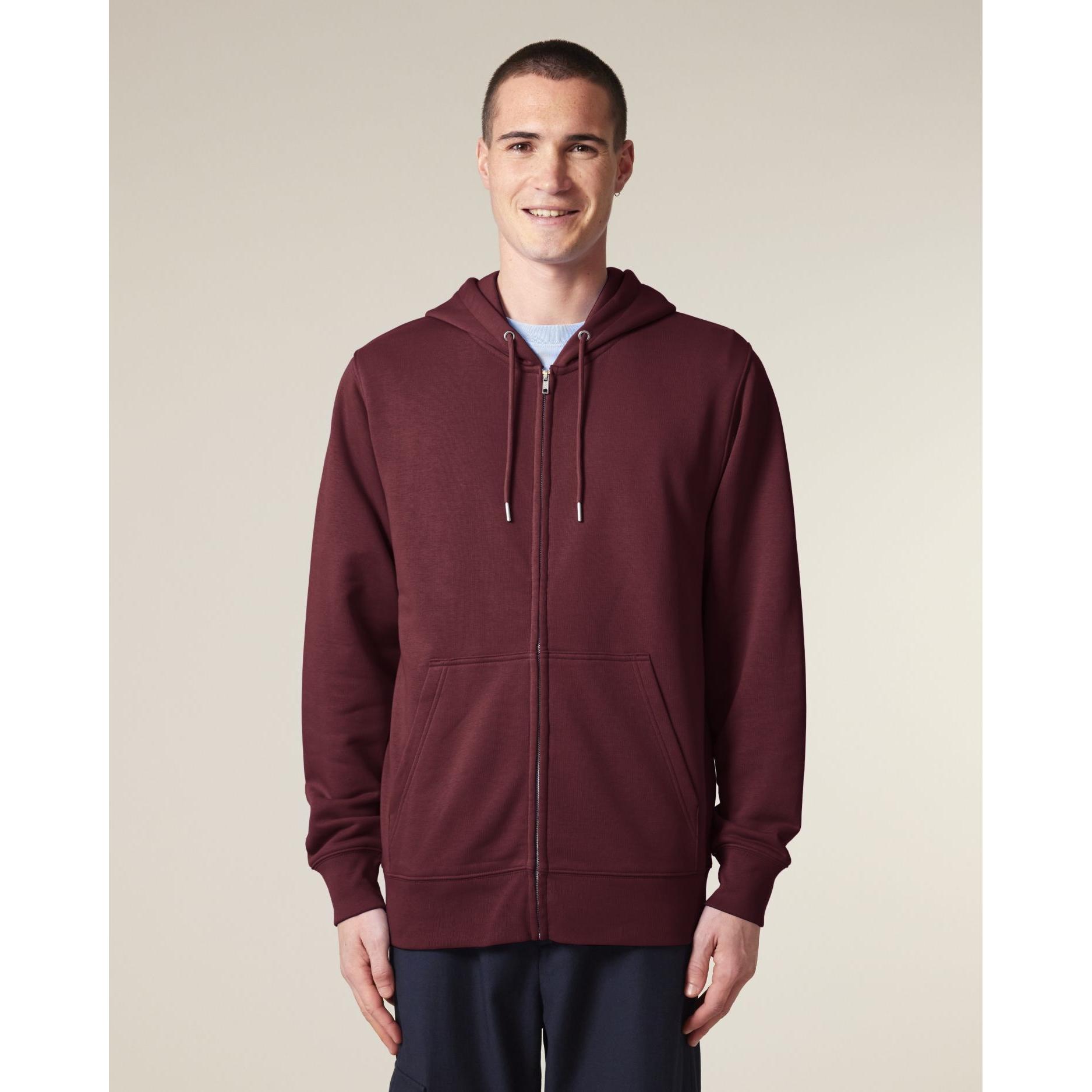 Hanorac cu fermoar unisex Connector 2.0 Burgundy M