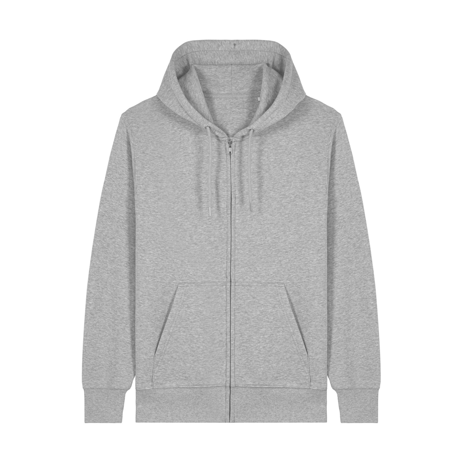 Hanorac cu fermoar unisex Connector 2.0 Heather Grey