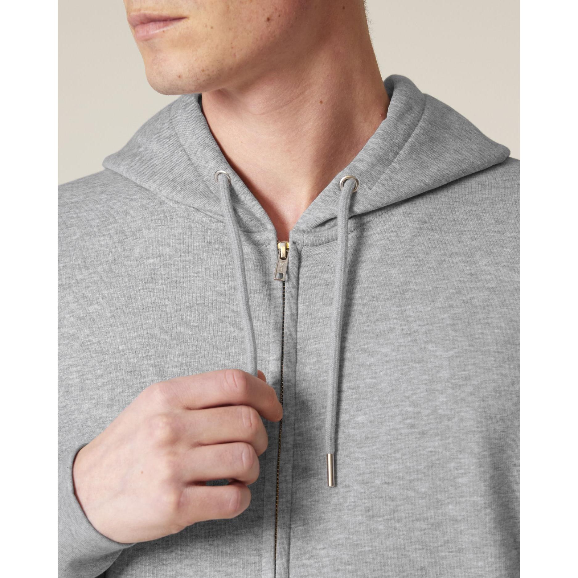 Hanorac cu fermoar unisex Connector 2.0 Heather Grey S