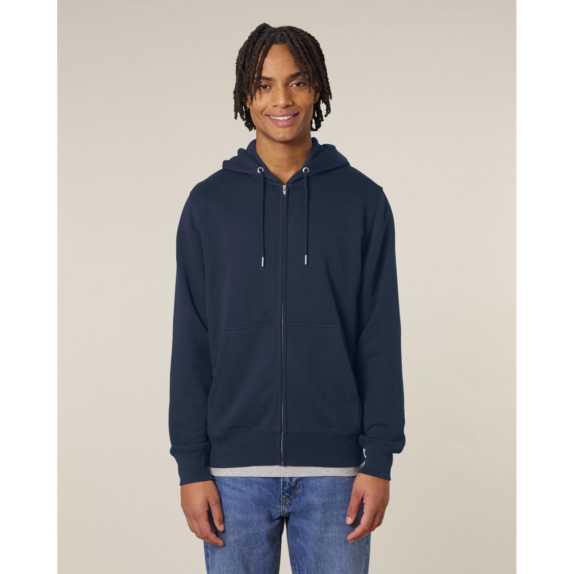 Hanorac cu fermoar unisex Connector 2.0 French Navy XS