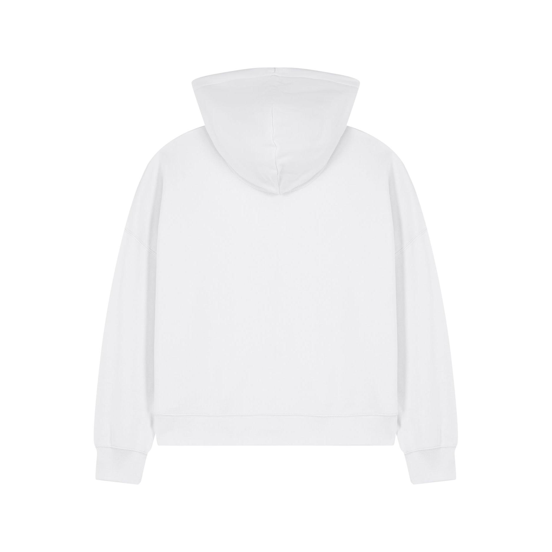 Hanorac cu fermoar pentru femei Stella Ida White XL