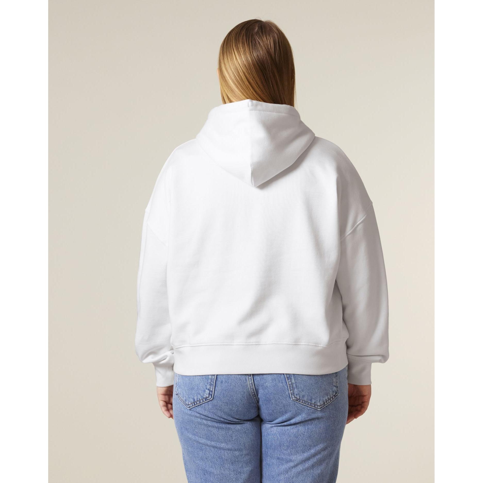 Hanorac cu fermoar pentru femei Stella Ida White XL