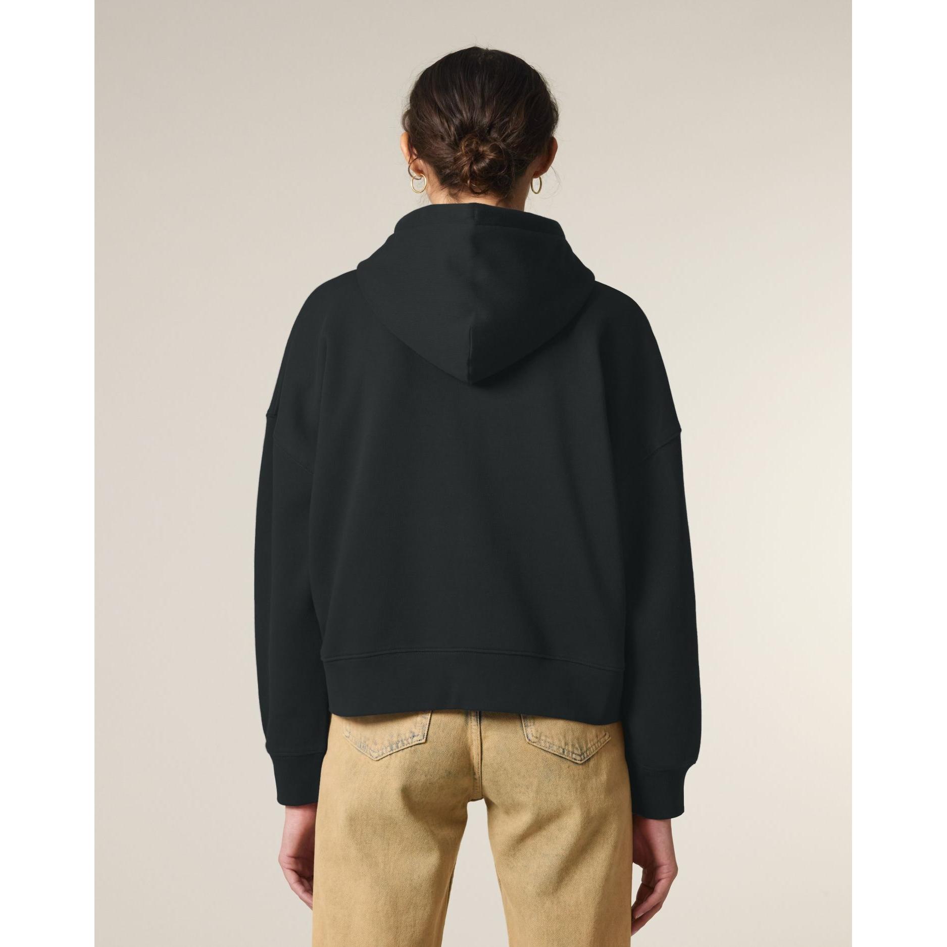 Hanorac cu fermoar pentru femei Stella Ida Black XL