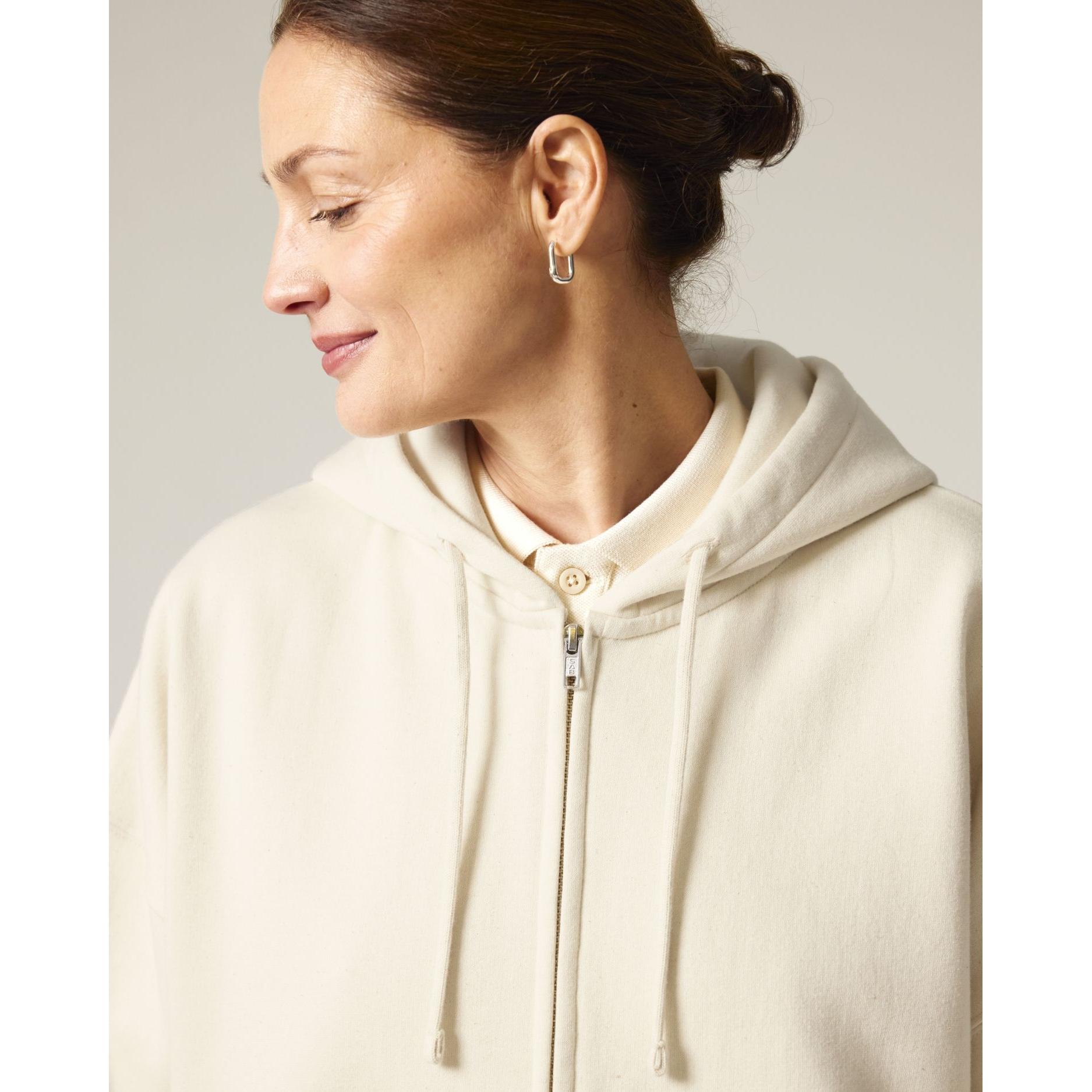 Hanorac cu fermoar pentru femei Stella Ida Natural Raw XXL