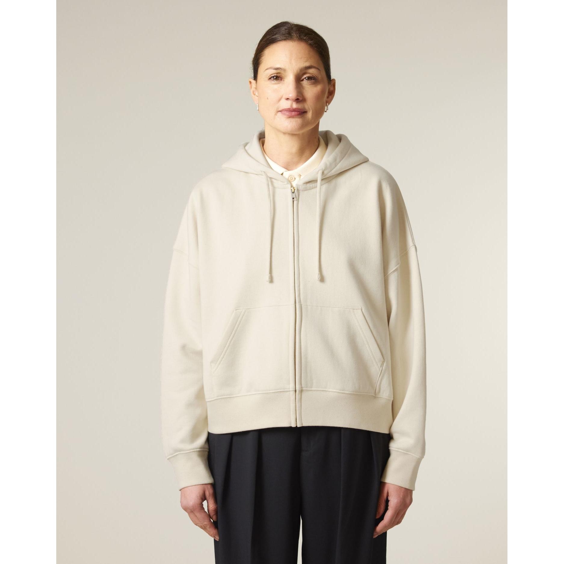 Hanorac cu fermoar pentru femei Stella Ida Natural Raw XXL