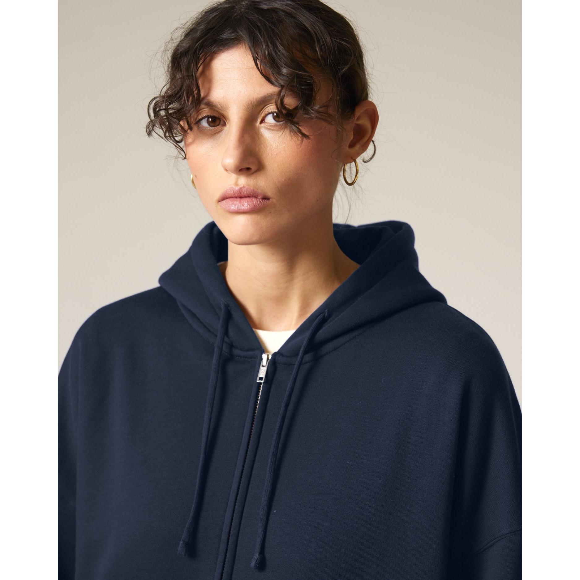 Hanorac cu fermoar pentru femei Stella Ida French Navy XL