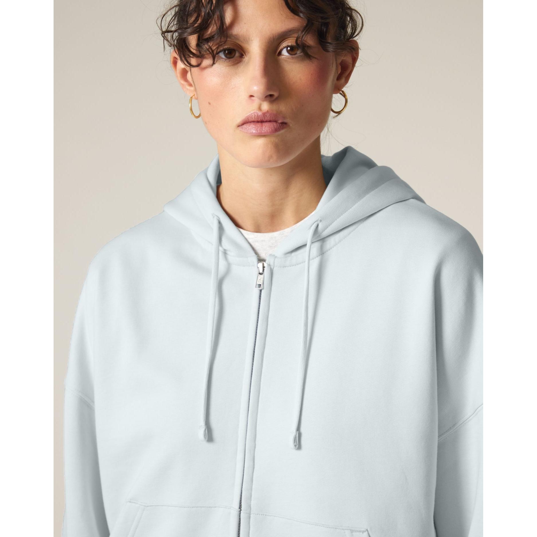 Hanorac cu fermoar pentru femei Stella Ida Blue Ice XXL