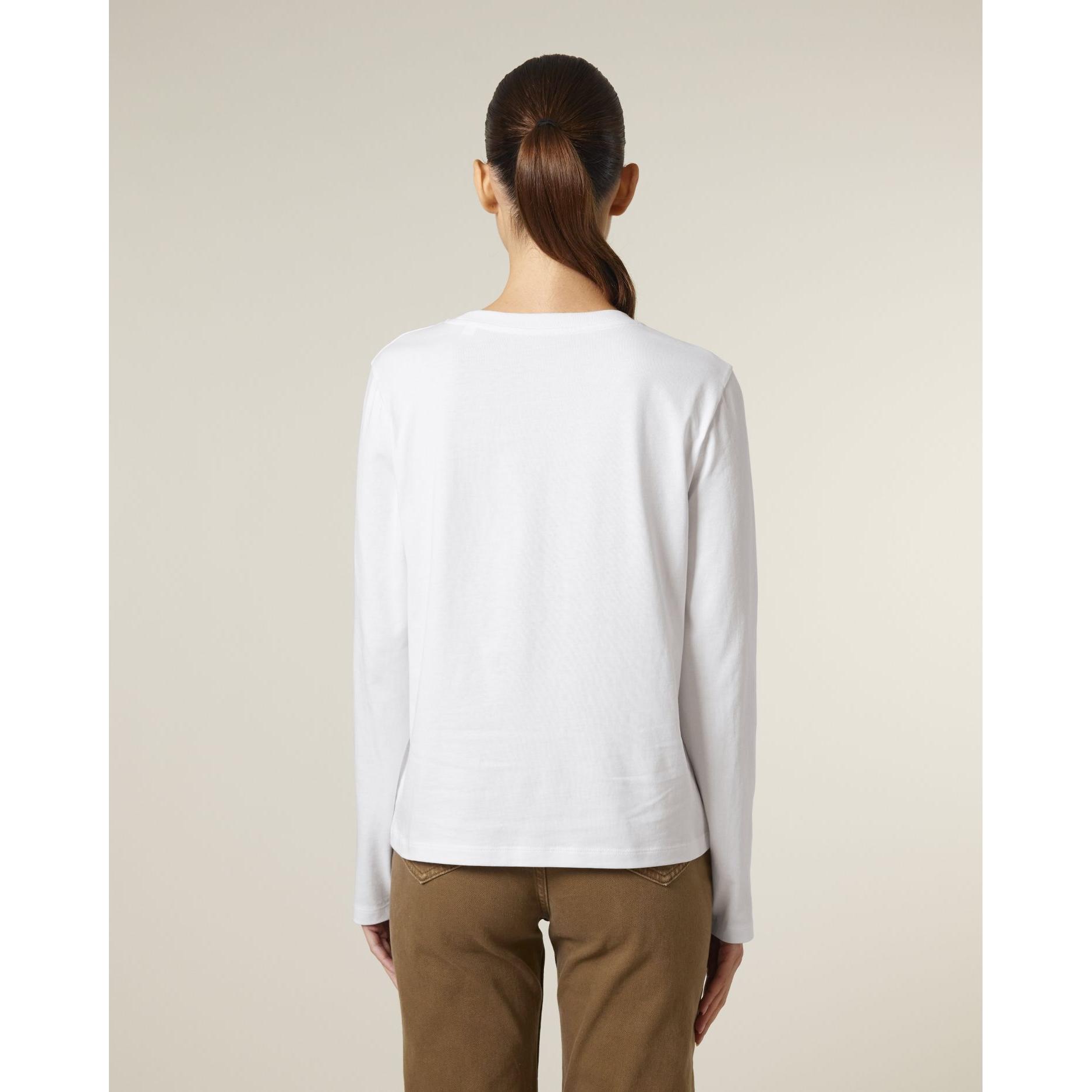 Tricou cu mânecă lungă pentru femei Stella Muser White S