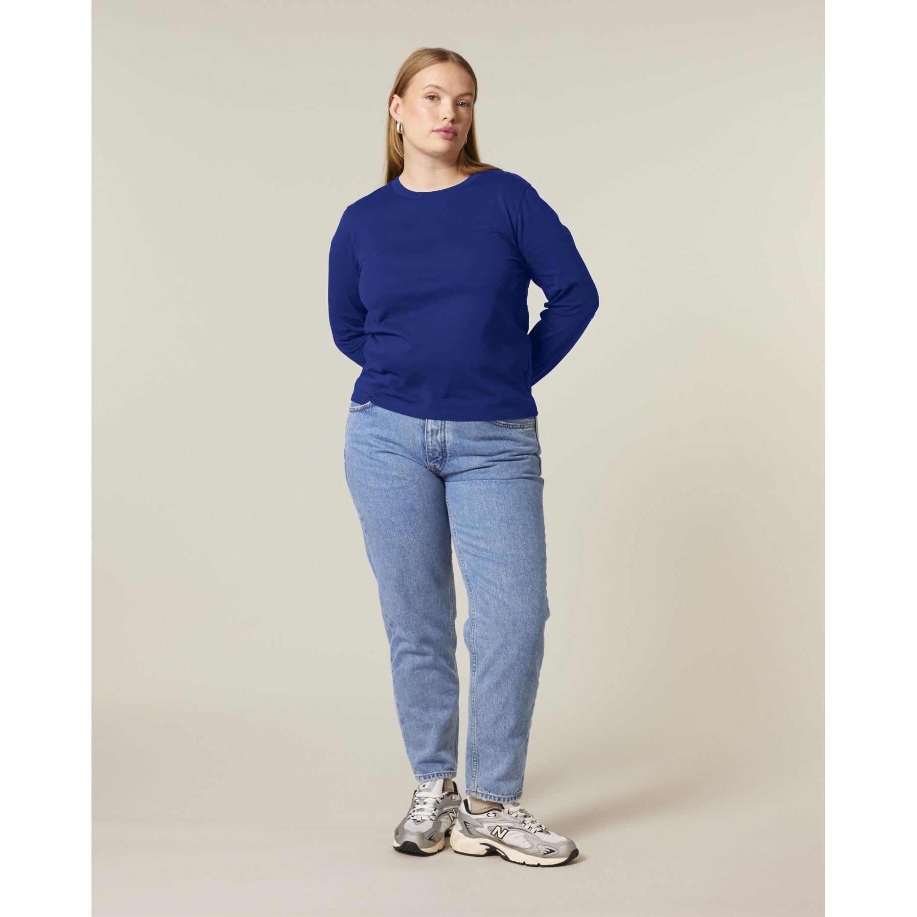 Tricou cu mânecă lungă pentru femei Stella Muser Worker Blue XS