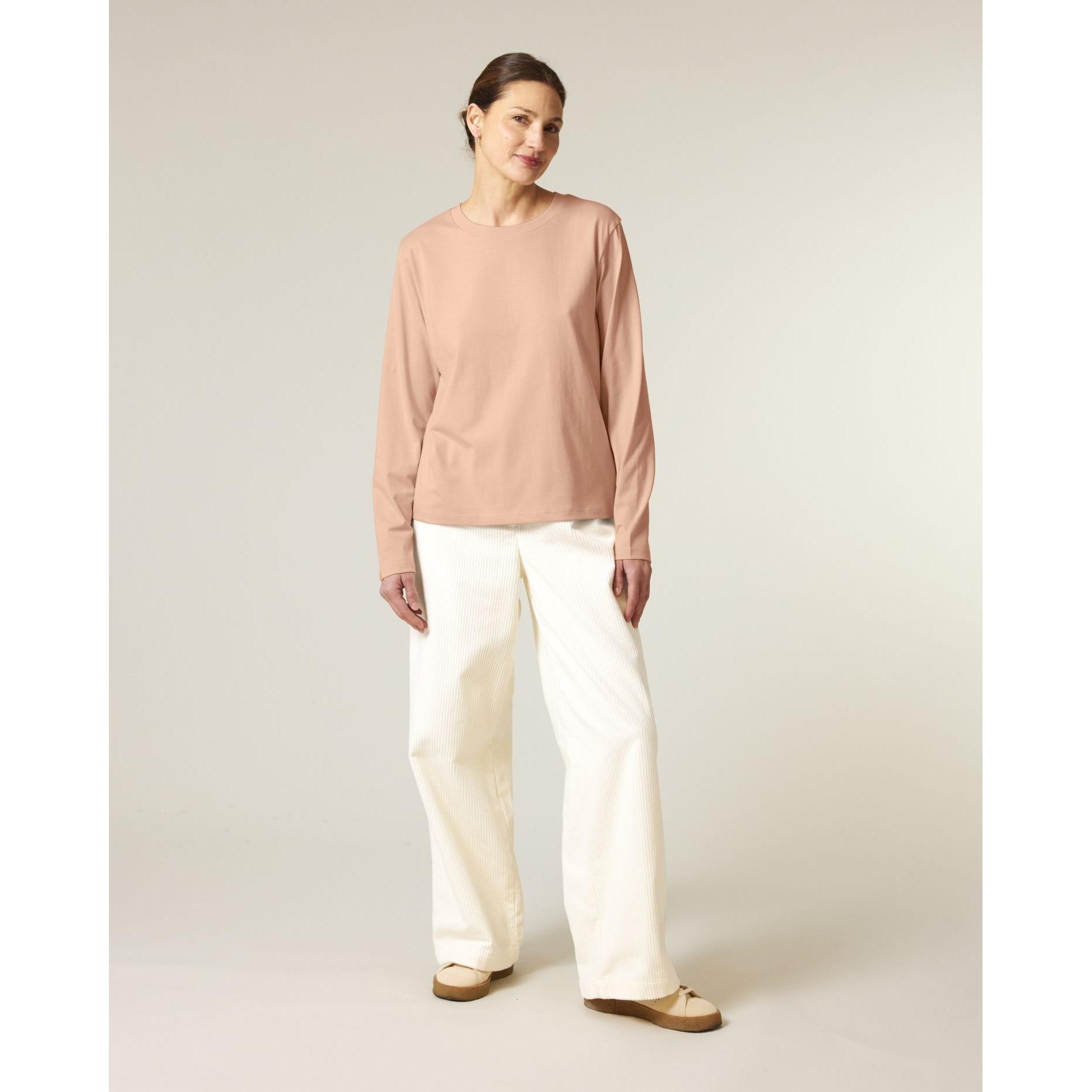 Tricou cu mânecă lungă pentru femei Stella Muser Fraiche Peche XS