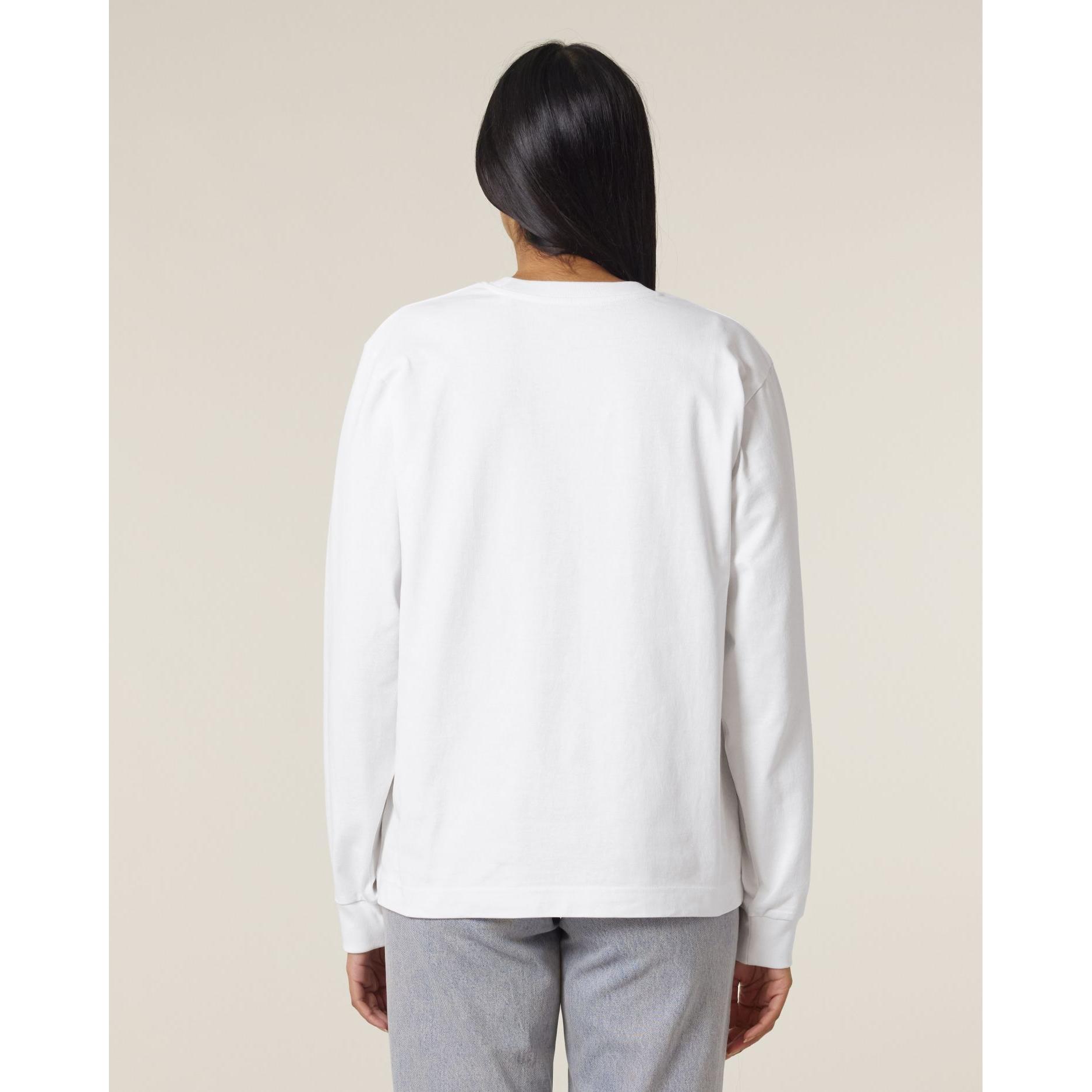 Tricou unisex cu mânecă lungă Freestyler White S