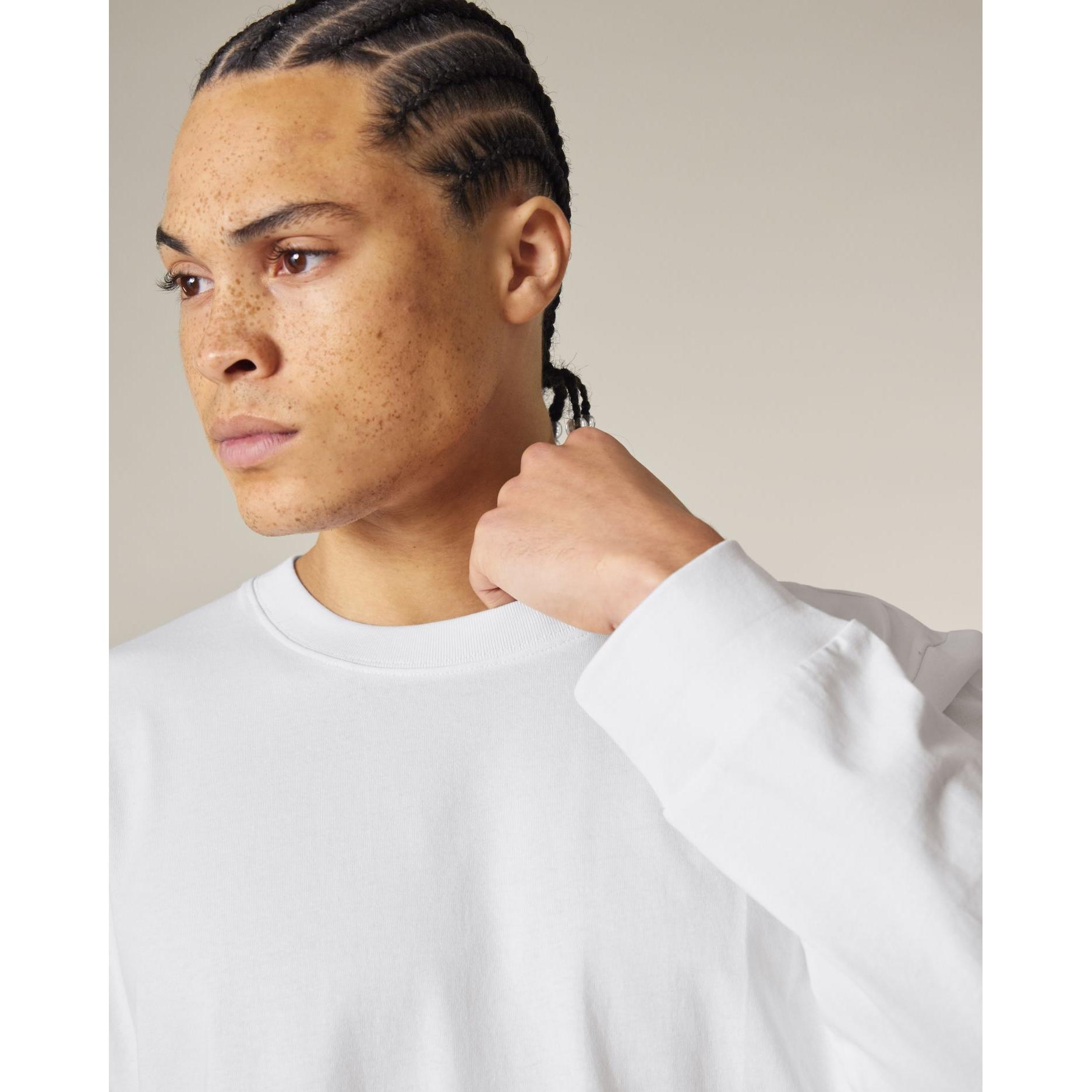 Tricou unisex cu mânecă lungă Freestyler White S