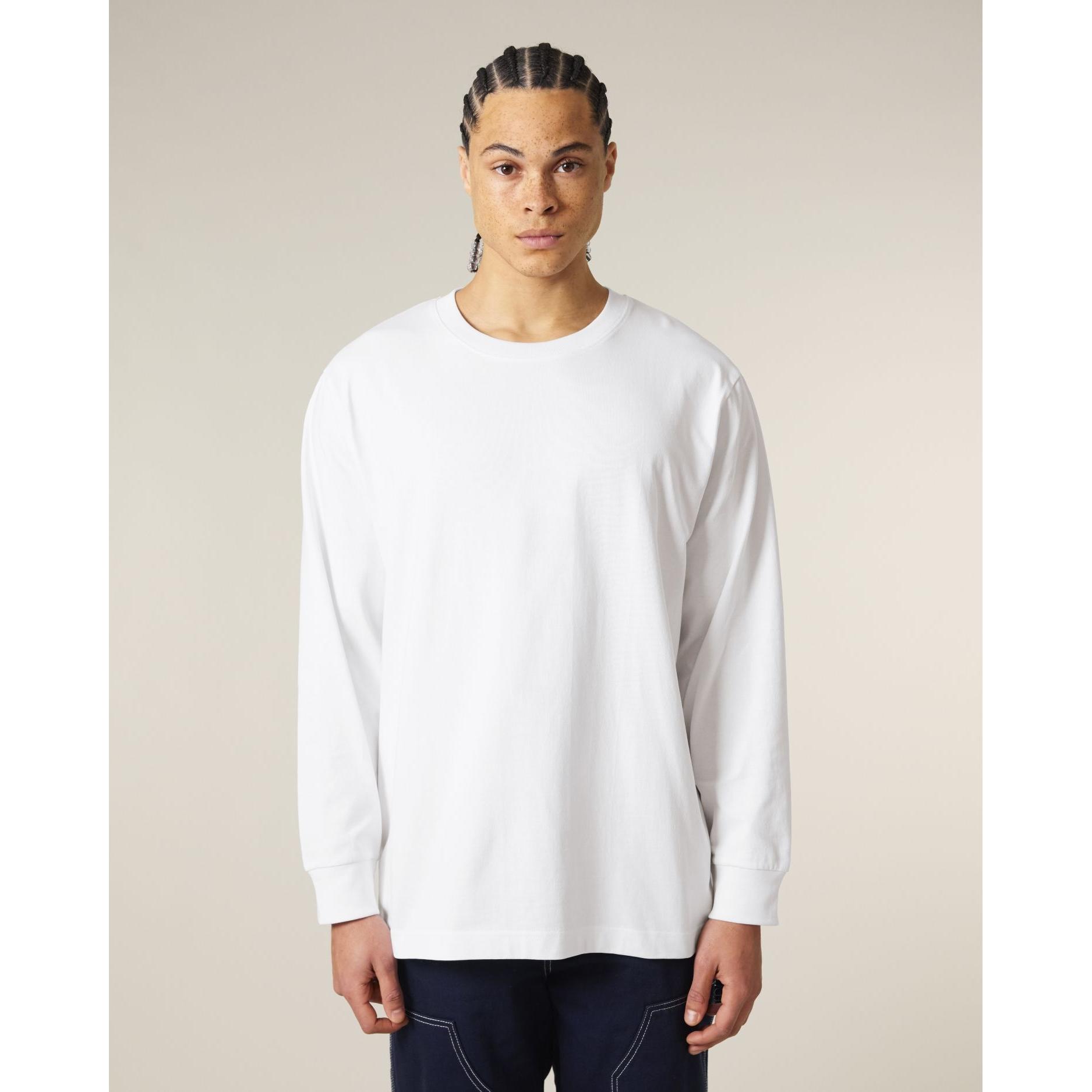 Tricou unisex cu mânecă lungă Freestyler White S