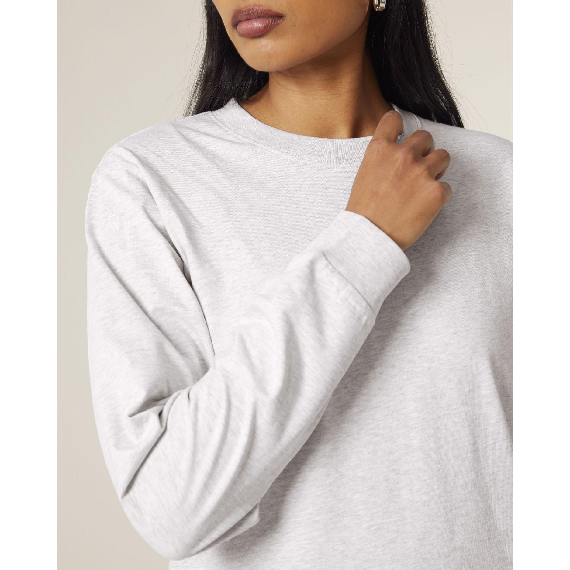 Tricou unisex cu mânecă lungă Freestyler Cool Heather Grey XL