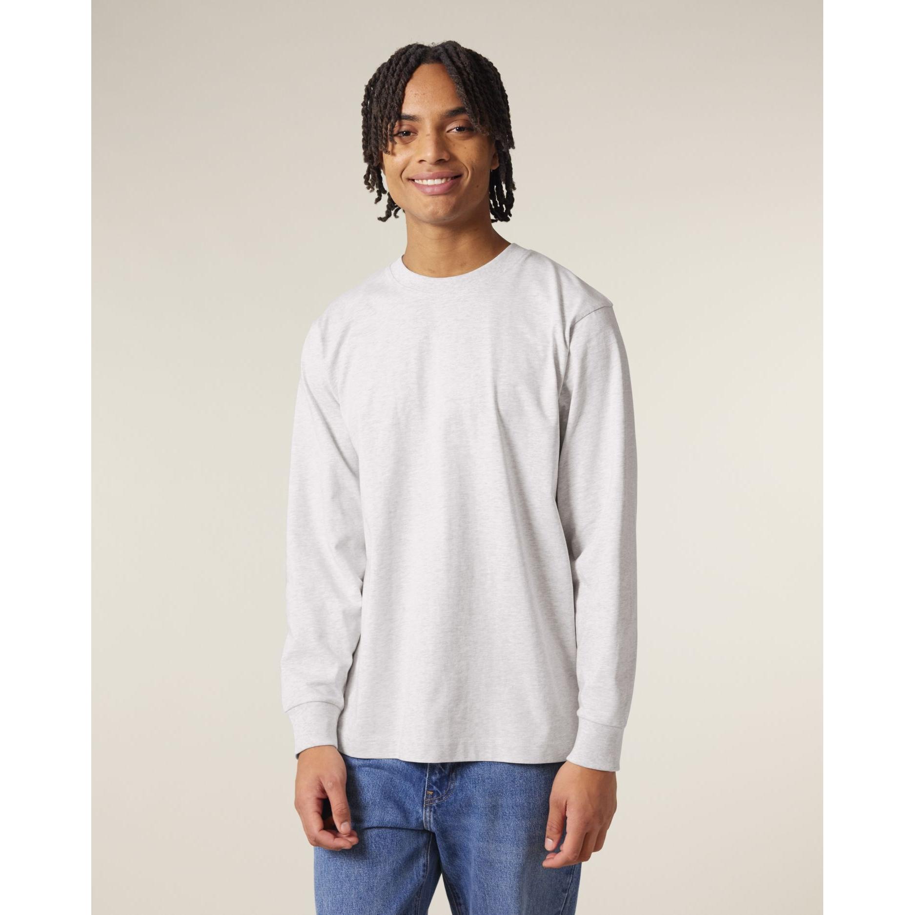 Tricou unisex cu mânecă lungă Freestyler Cool Heather Grey XL