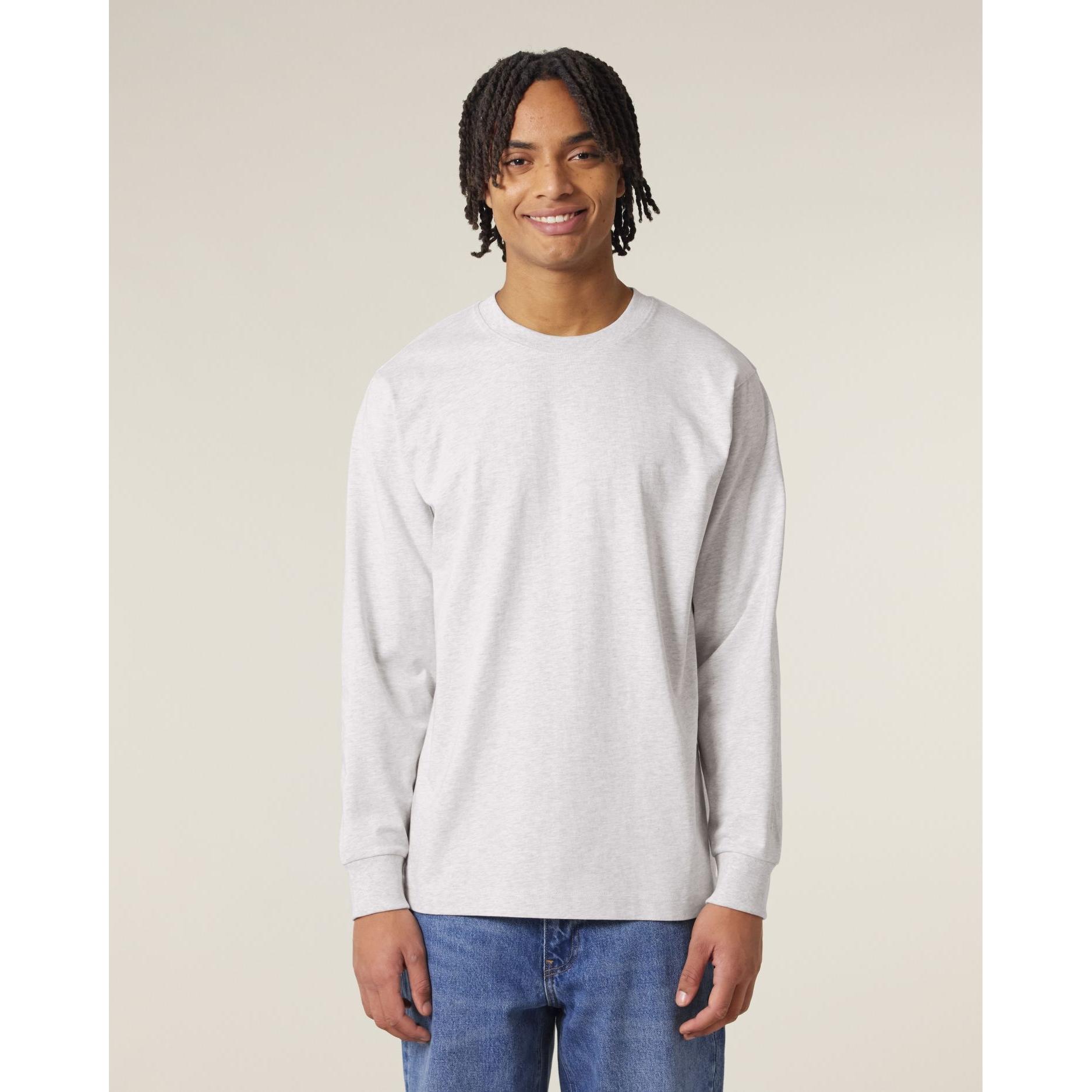 Tricou unisex cu mânecă lungă Freestyler Cool Heather Grey XL