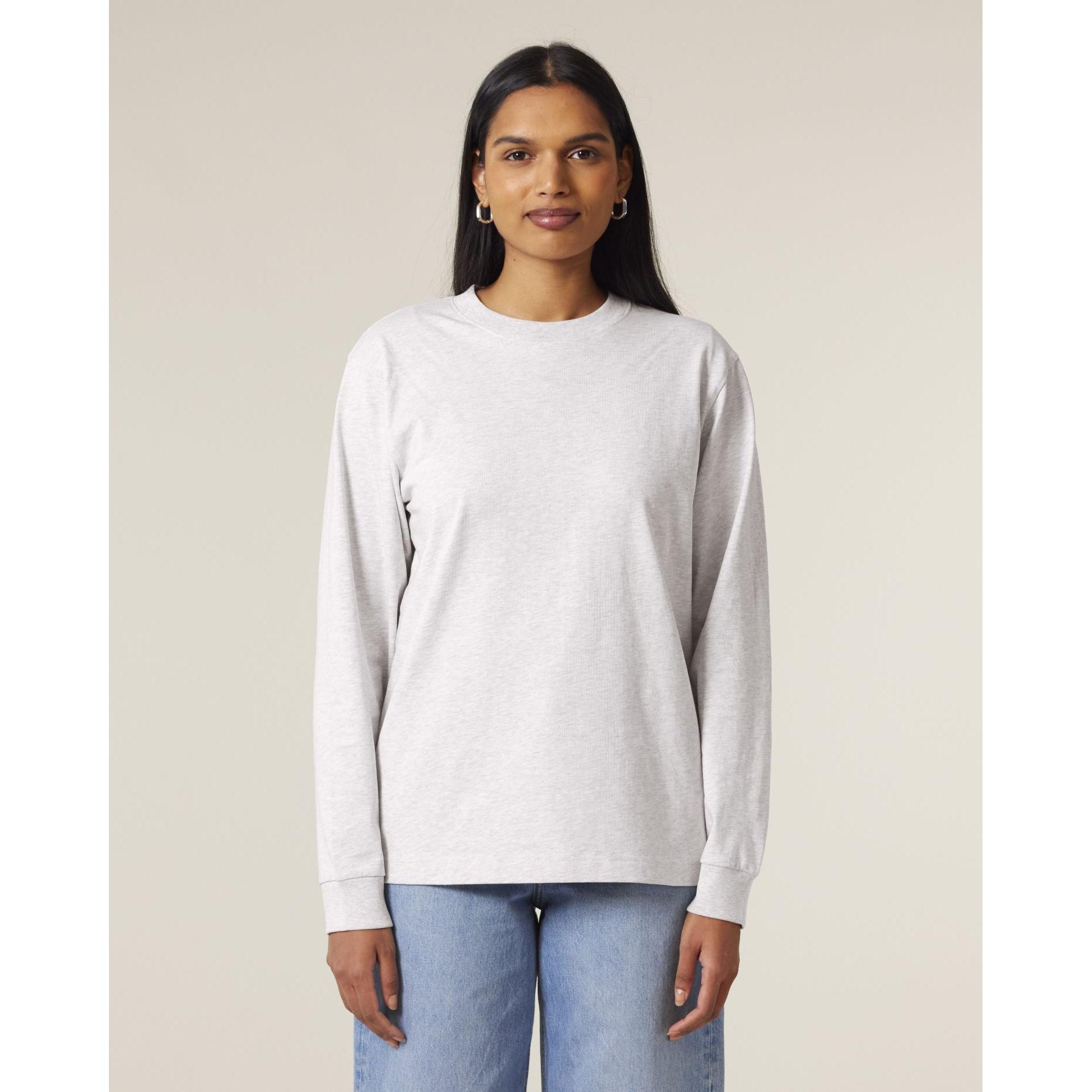 Tricou unisex cu mânecă lungă Freestyler Cool Heather Grey XL