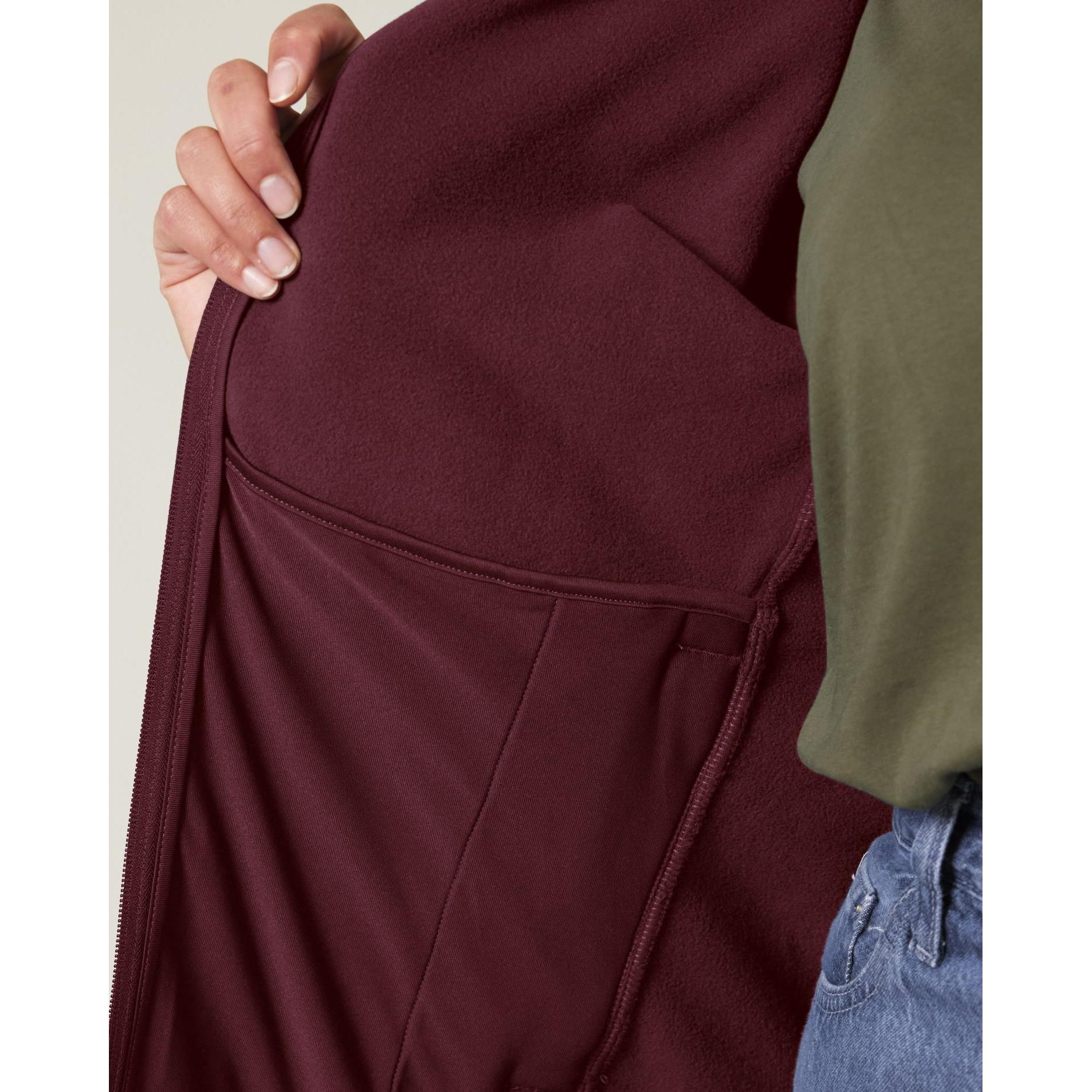 Jachetă ușor matlasată pentru femei Stella Guider Burgundy S