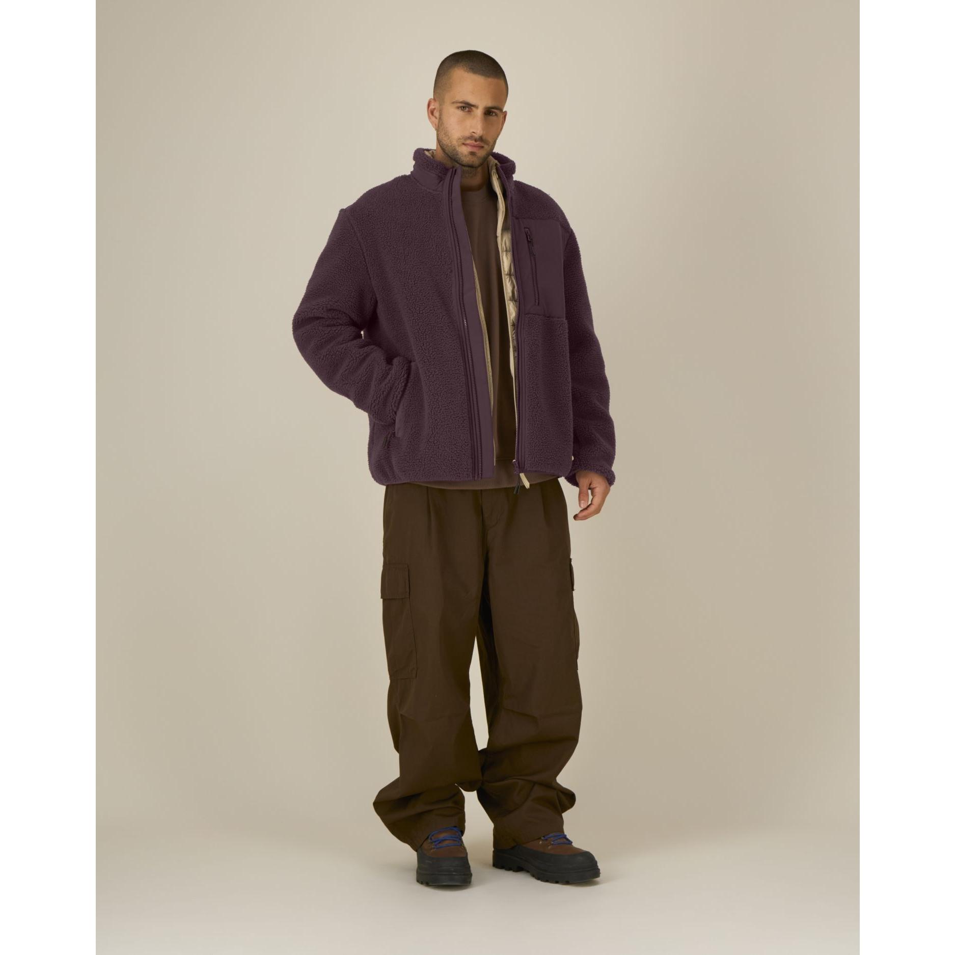 Jachetă necăptușită unisex Brooker Red Brown 3XL