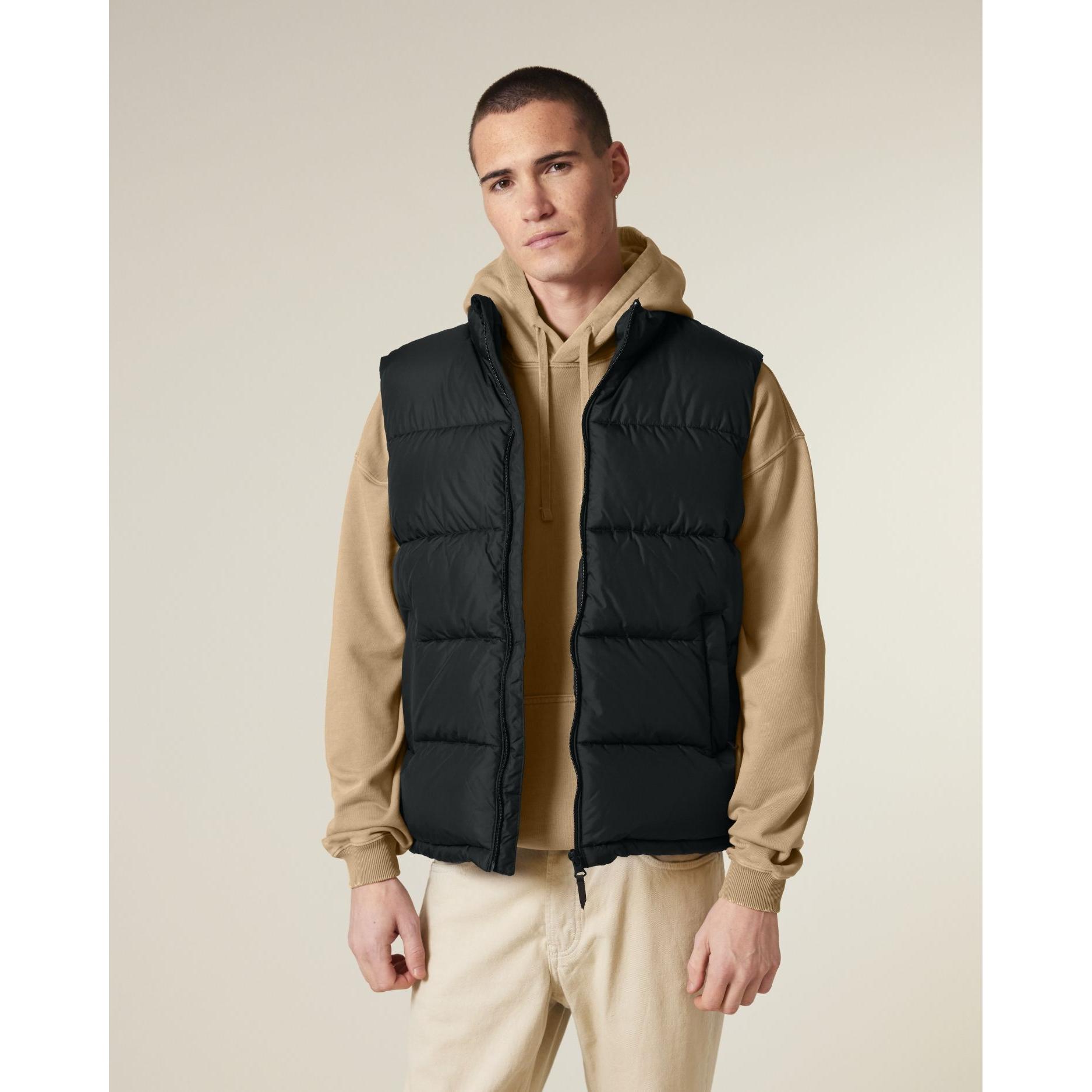 Jachetă matlasată unisex Puffer Gilet Black M
