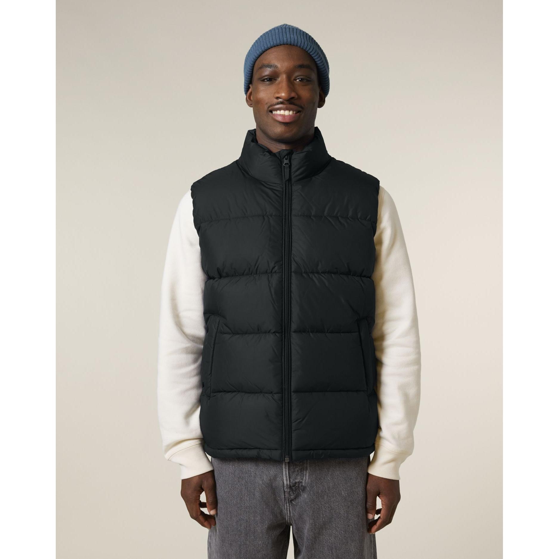 Jachetă matlasată unisex Puffer Gilet Black M