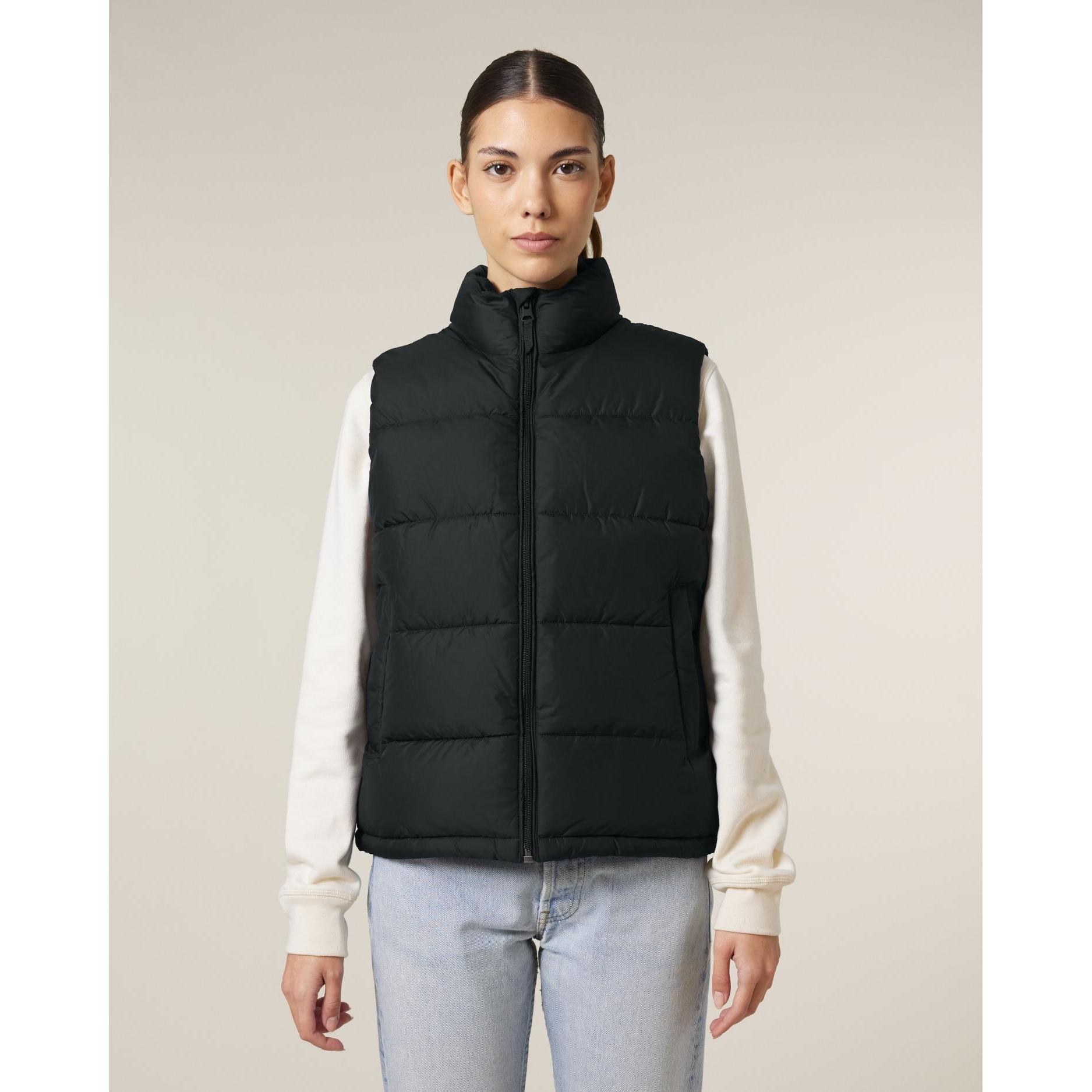 Jachetă matlasată unisex Puffer Gilet Black M