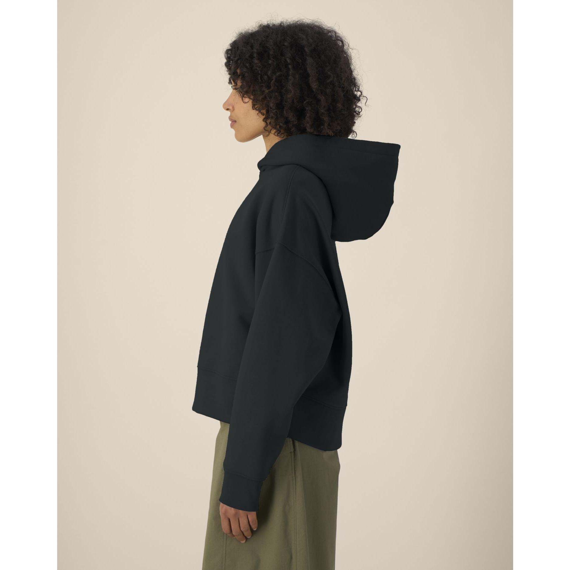 Hanorac cu glugă unisex Voicer Black 2XS