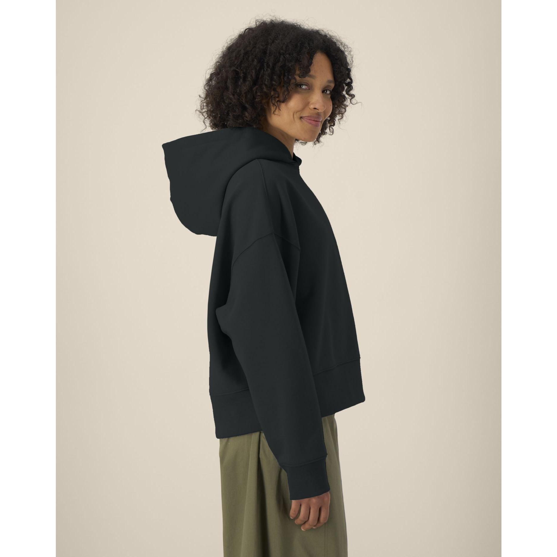 Hanorac cu glugă unisex Voicer Black 2XS