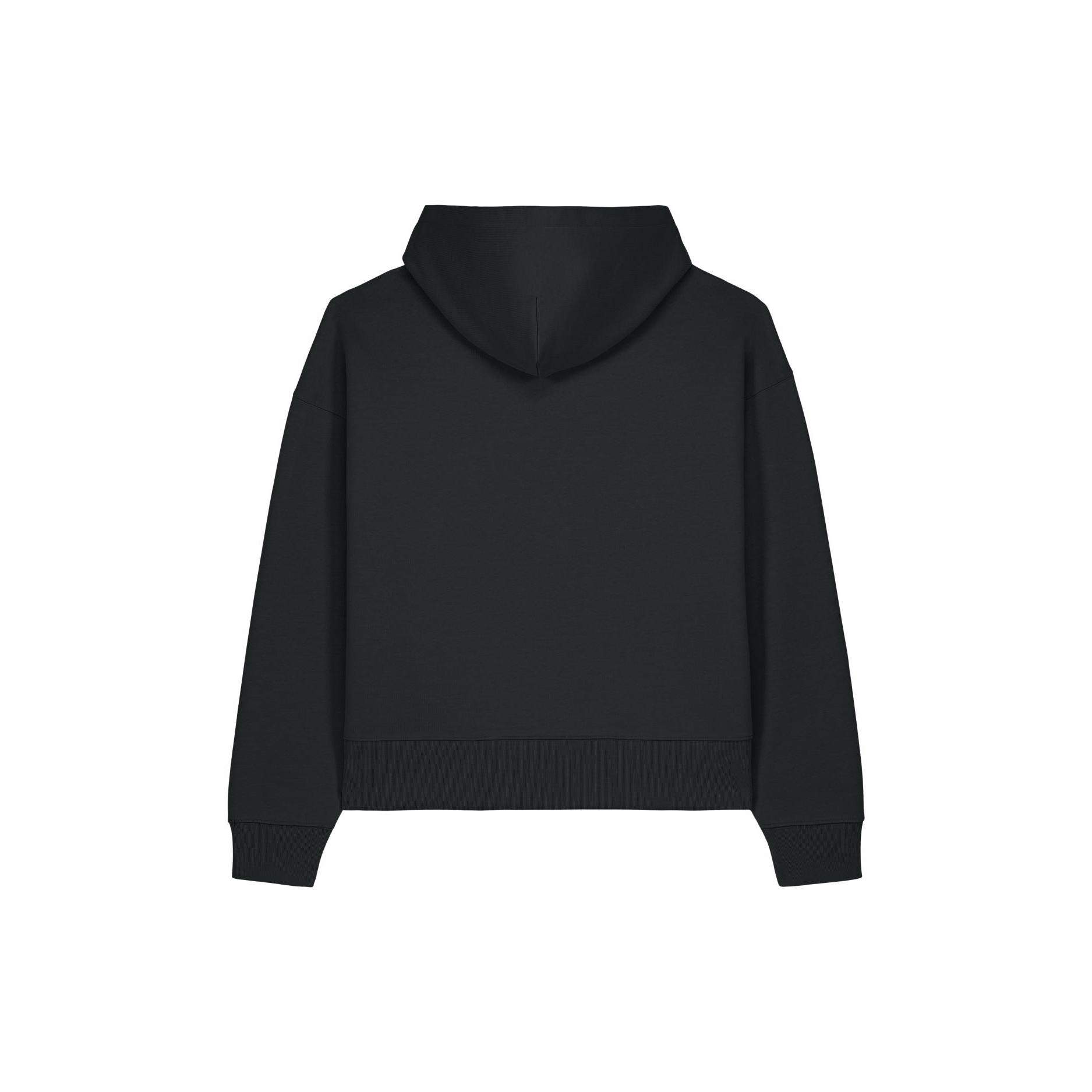 Hanorac cu glugă unisex Voicer Black 2XS