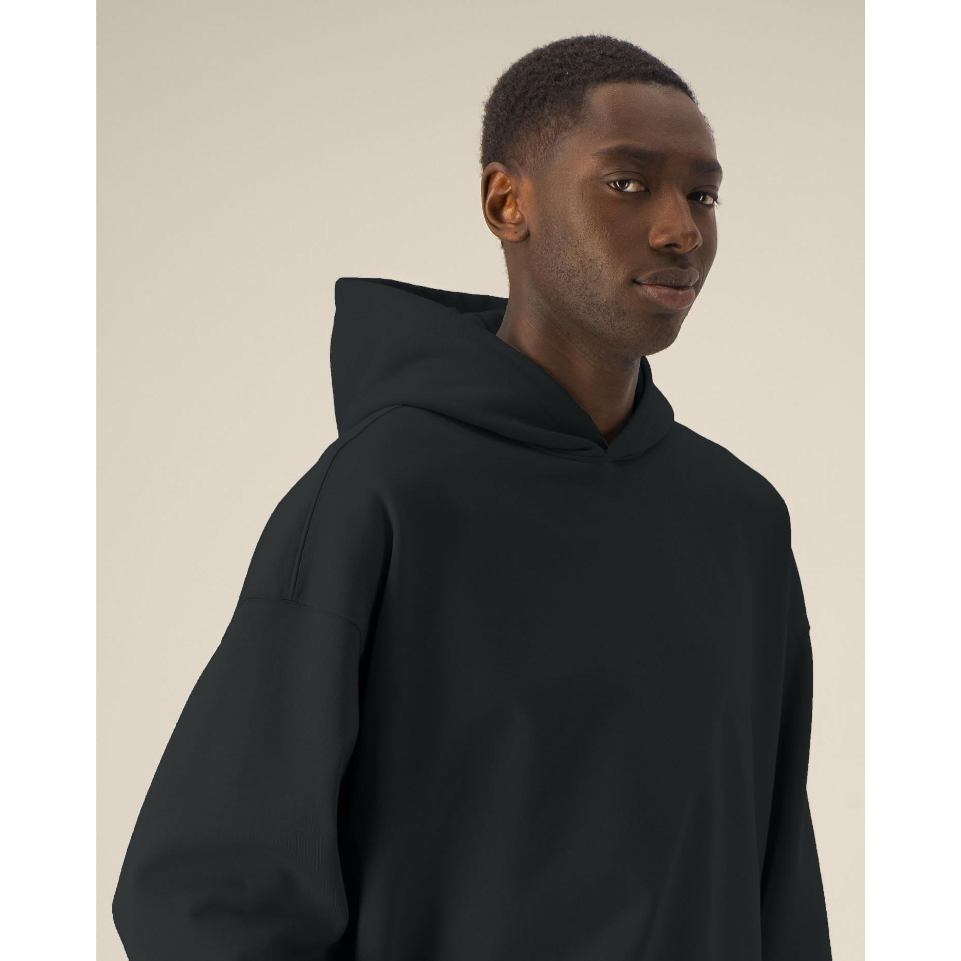Hanorac cu glugă unisex Voicer Black 2XS