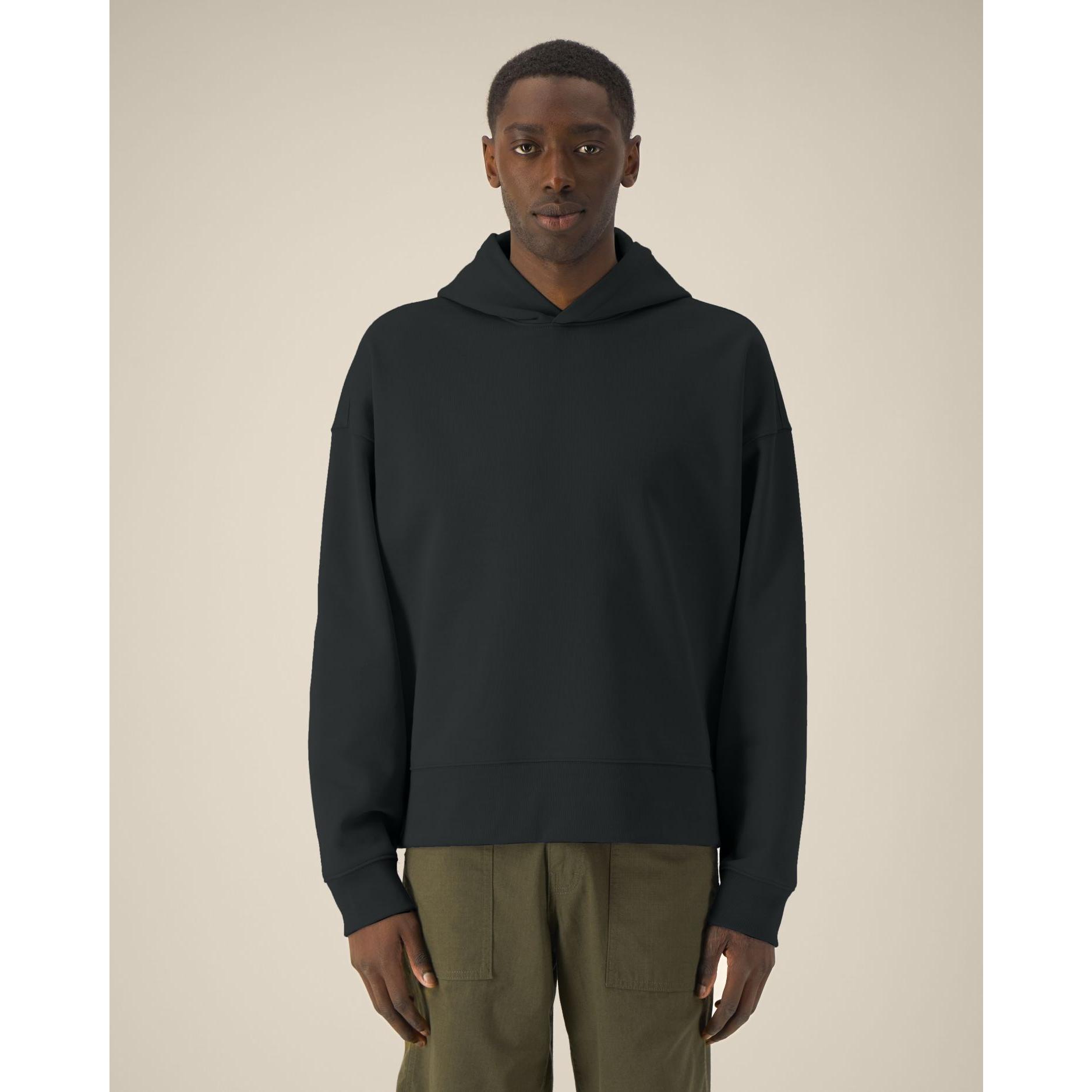 Hanorac cu glugă unisex Voicer Black 2XS