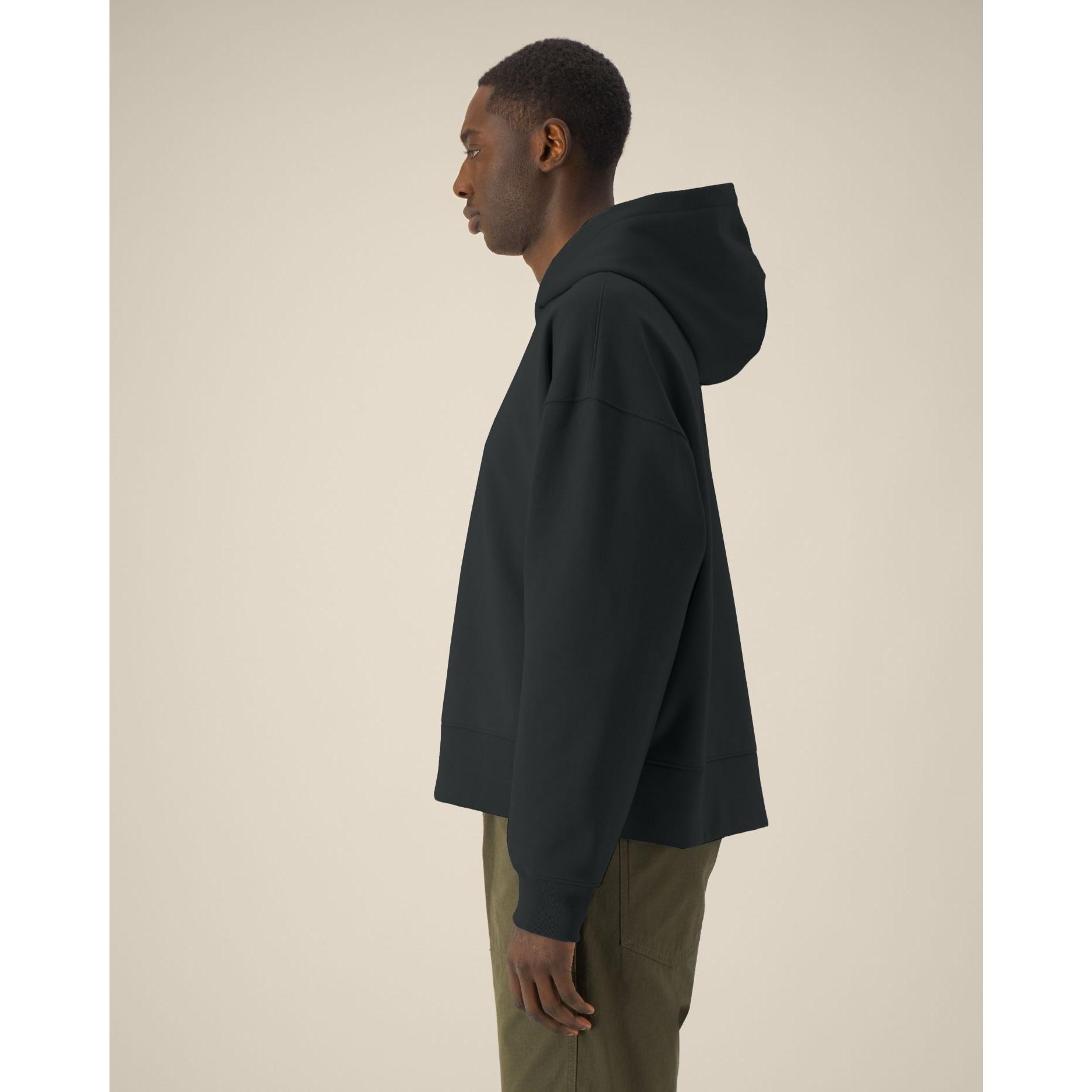 Hanorac cu glugă unisex Voicer Black 2XS