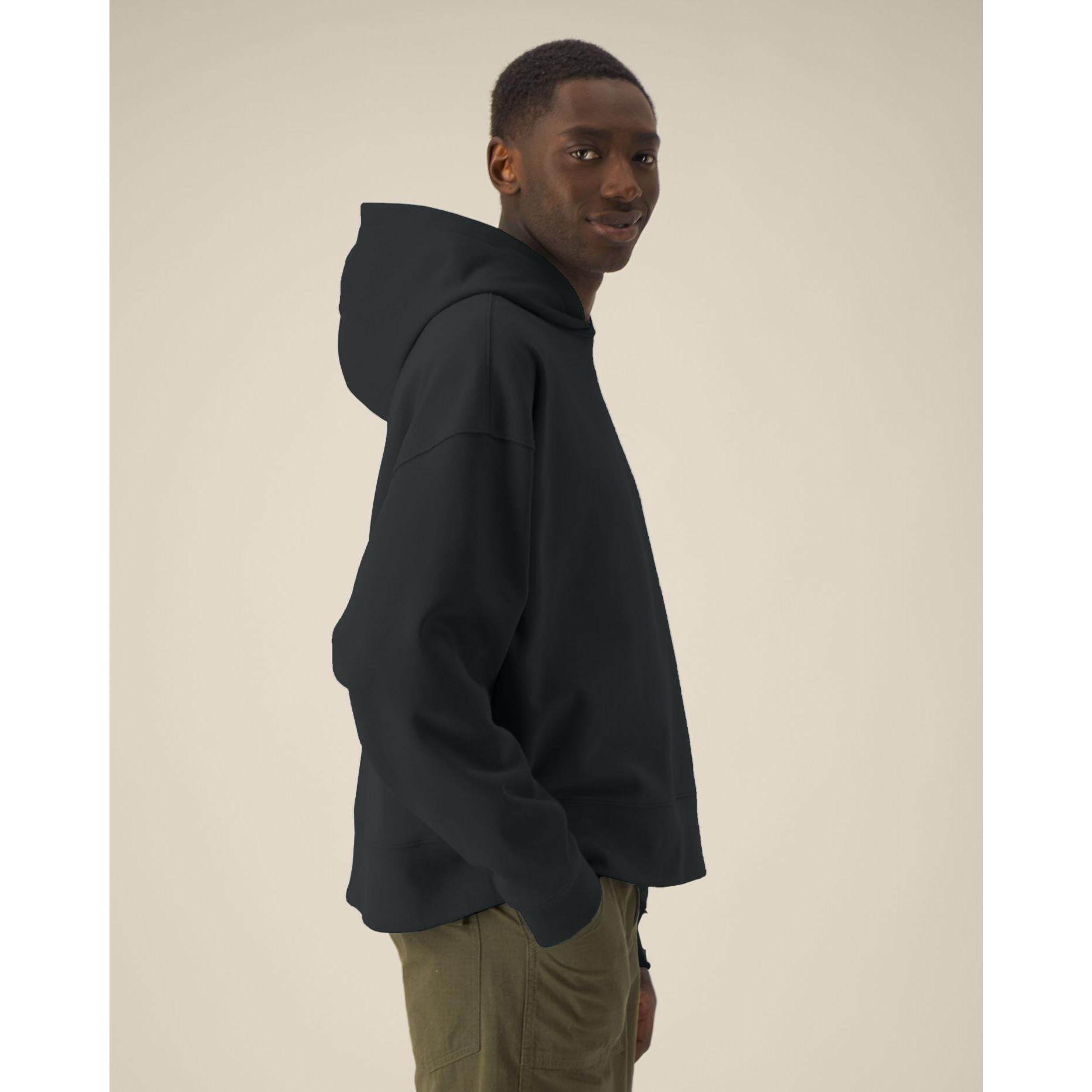 Hanorac cu glugă unisex Voicer Black 2XS