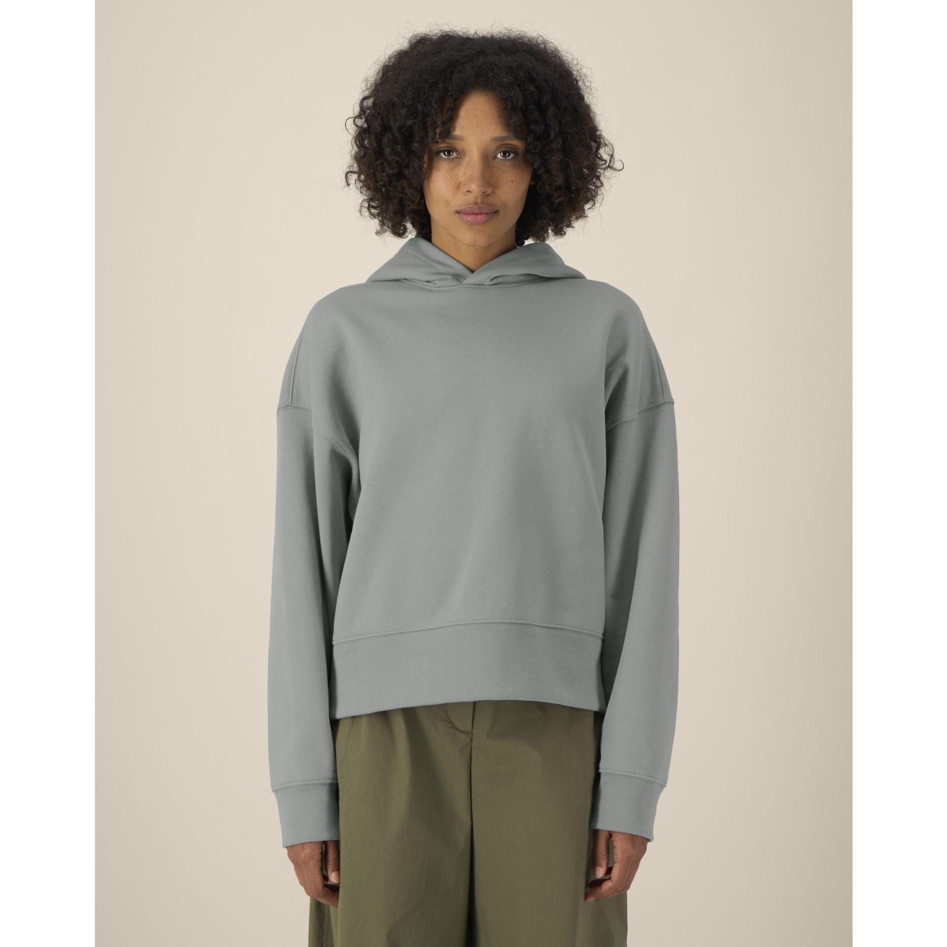 Hanorac cu glugă unisex Voicer Misty Grey 3XL