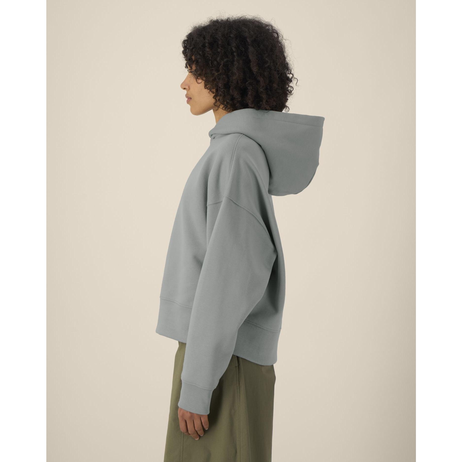 Hanorac cu glugă unisex Voicer Misty Grey 3XL