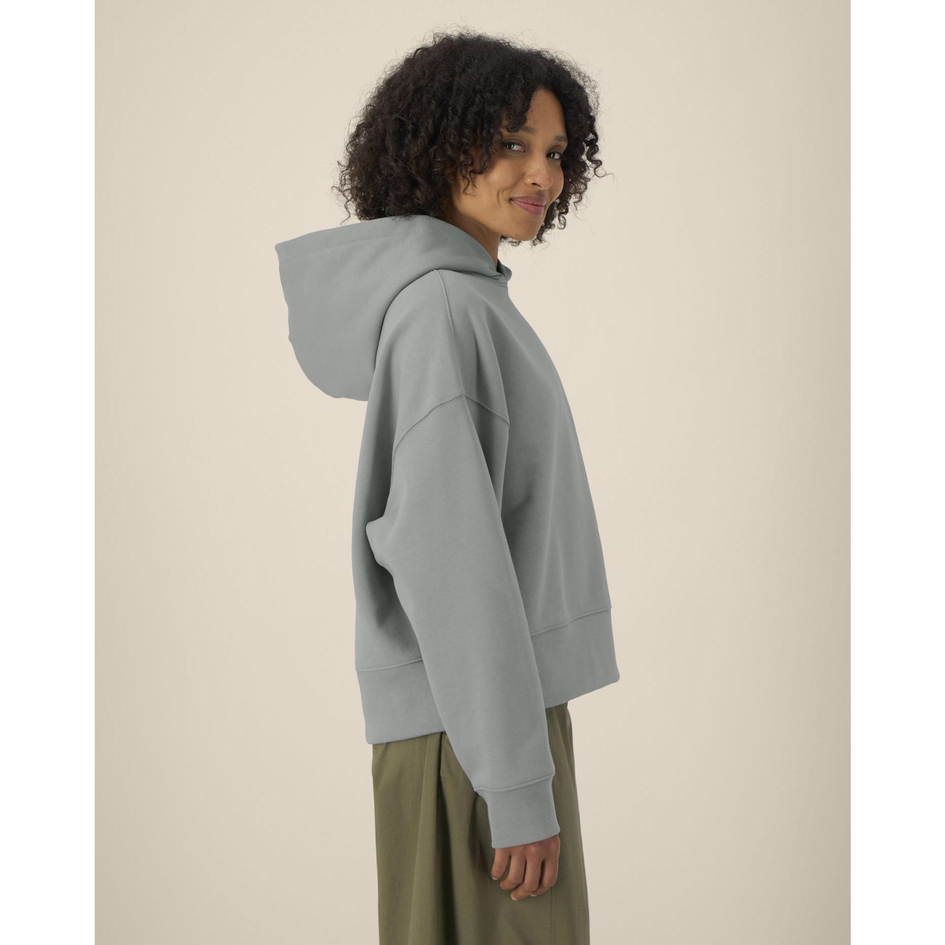 Hanorac cu glugă unisex Voicer Misty Grey 3XL