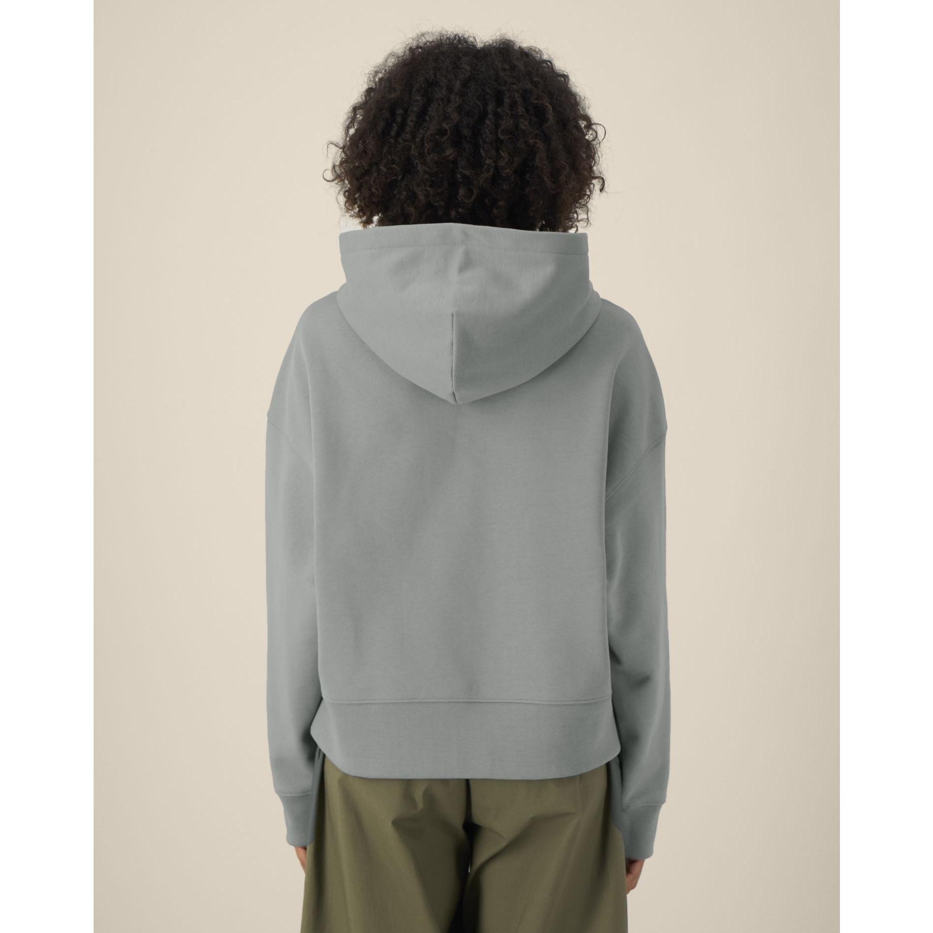 Hanorac cu glugă unisex Voicer Misty Grey 3XL