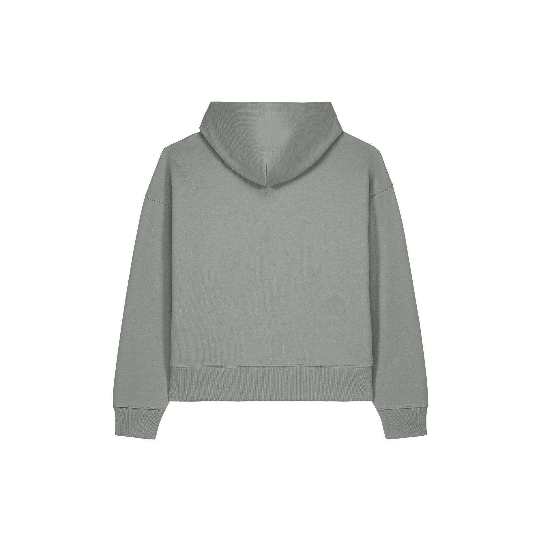 Hanorac cu glugă unisex Voicer Misty Grey 3XL