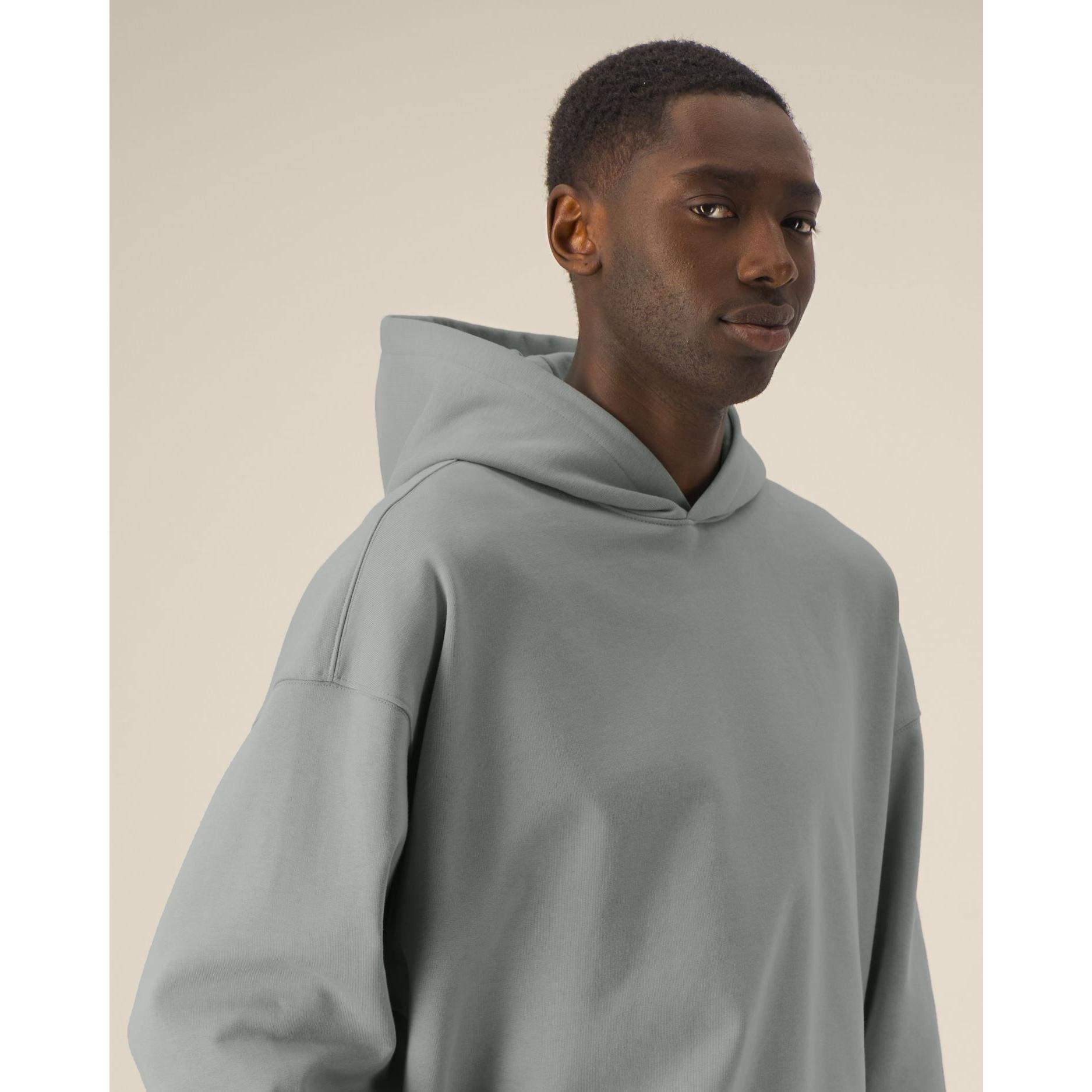 Hanorac cu glugă unisex Voicer Misty Grey 3XL